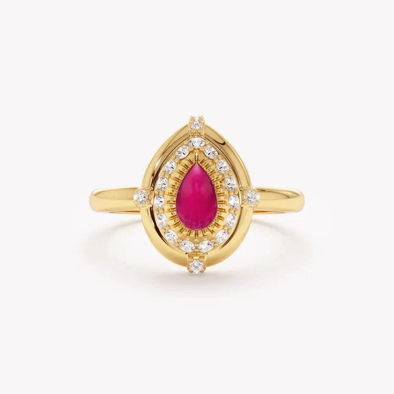 Petal Pink Statement Ring