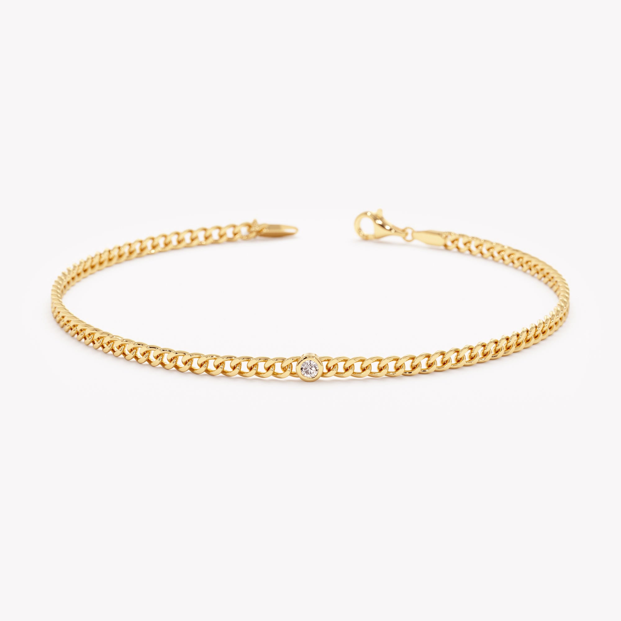 Pave Cuban Chain Bracelet