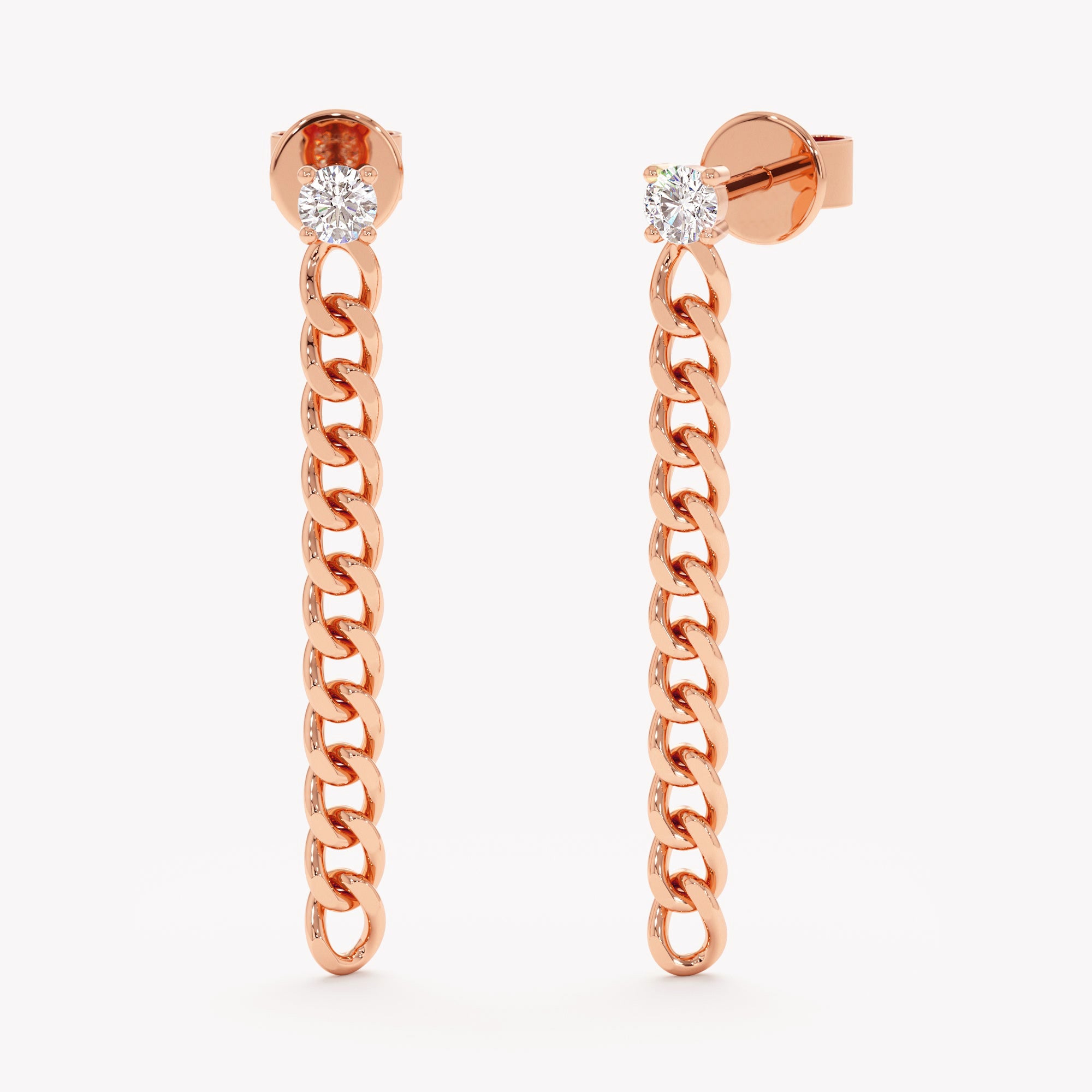 Luxe Link Drop Studs
