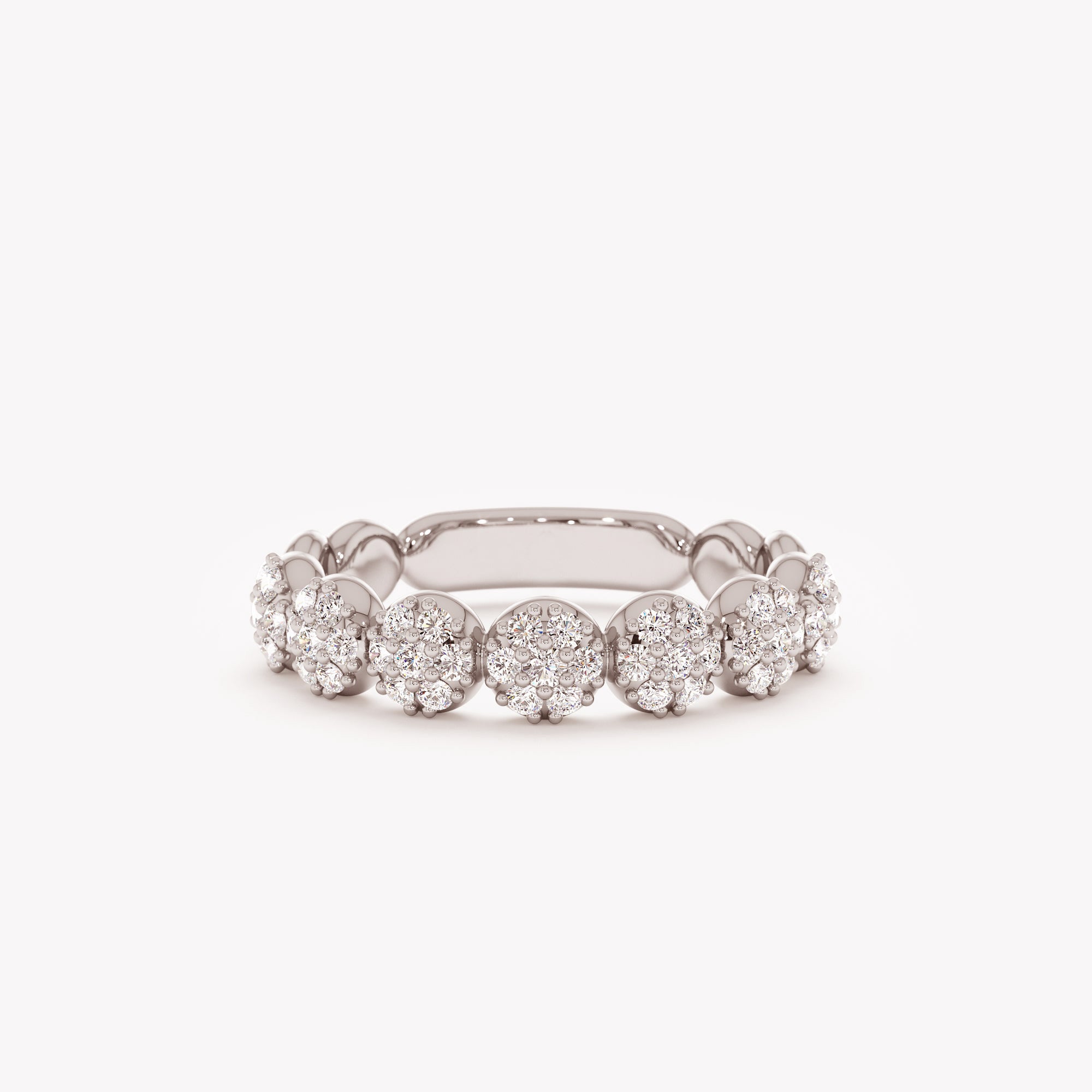 Pave Bubble Band Ring