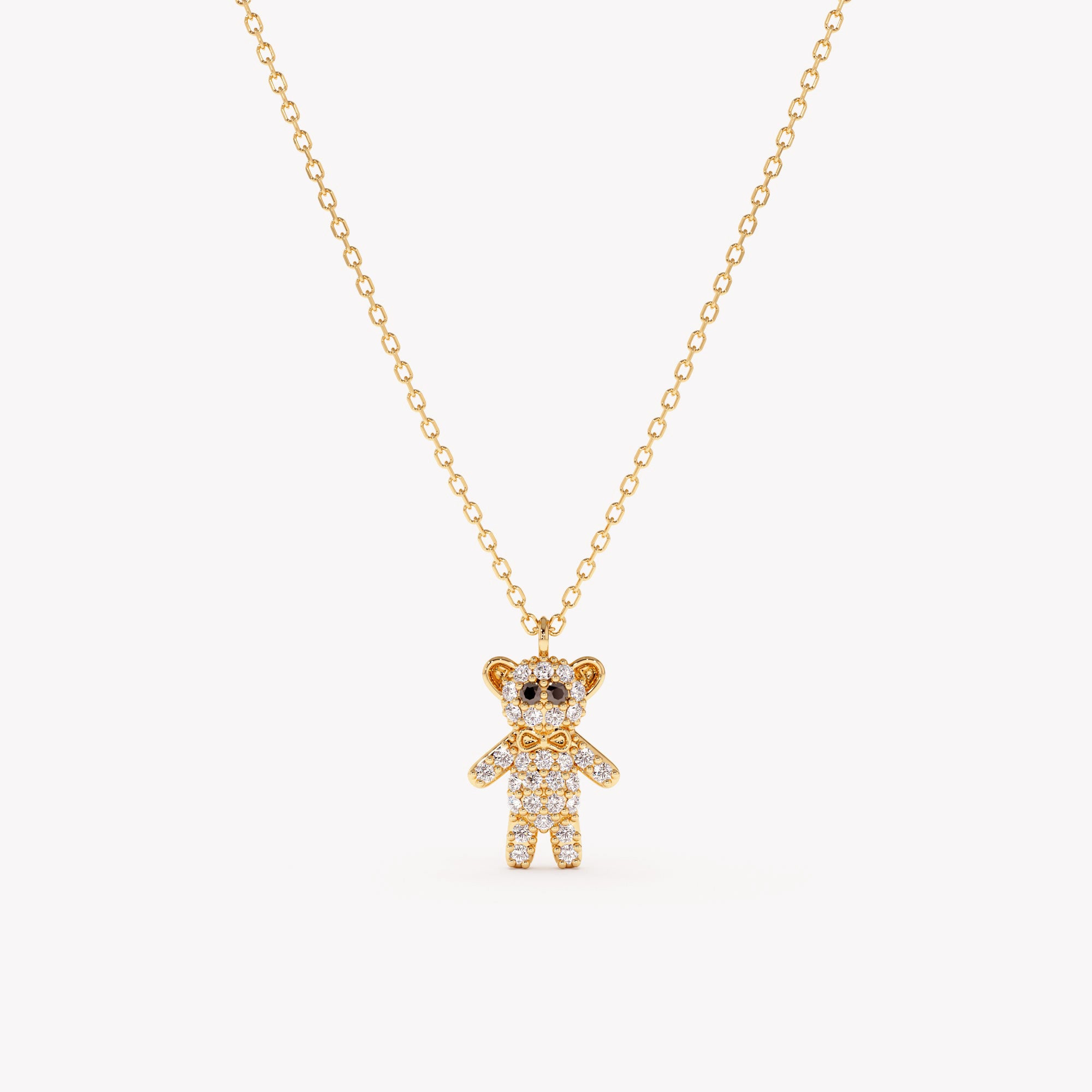 Panda Bear Diamond Necklace