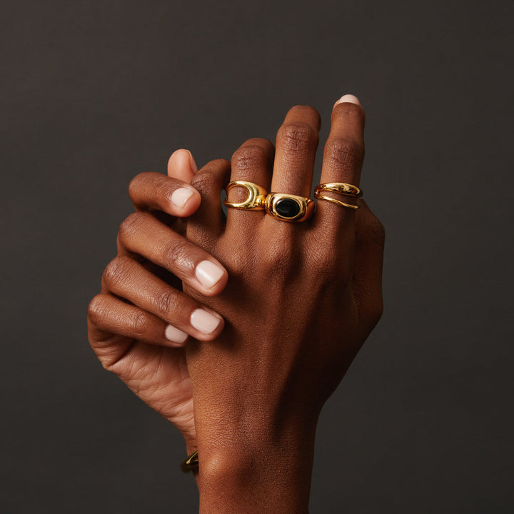 Norman: Concave Design XL Ring - Jewel Edition