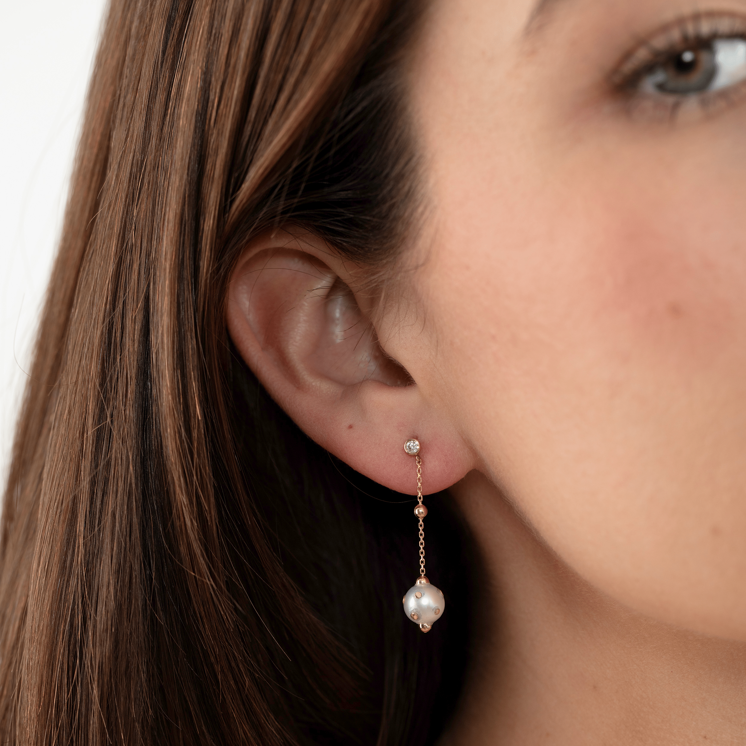 Delicate Pearl Dangle Earrings