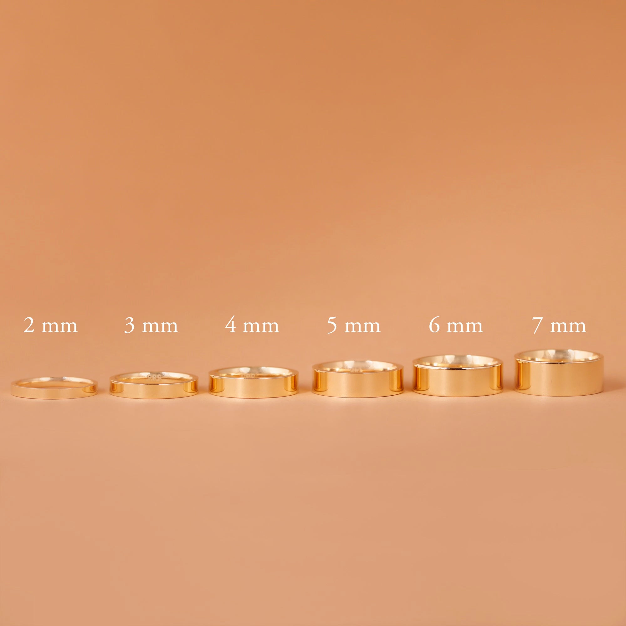 Flat Edge Hollow Ring