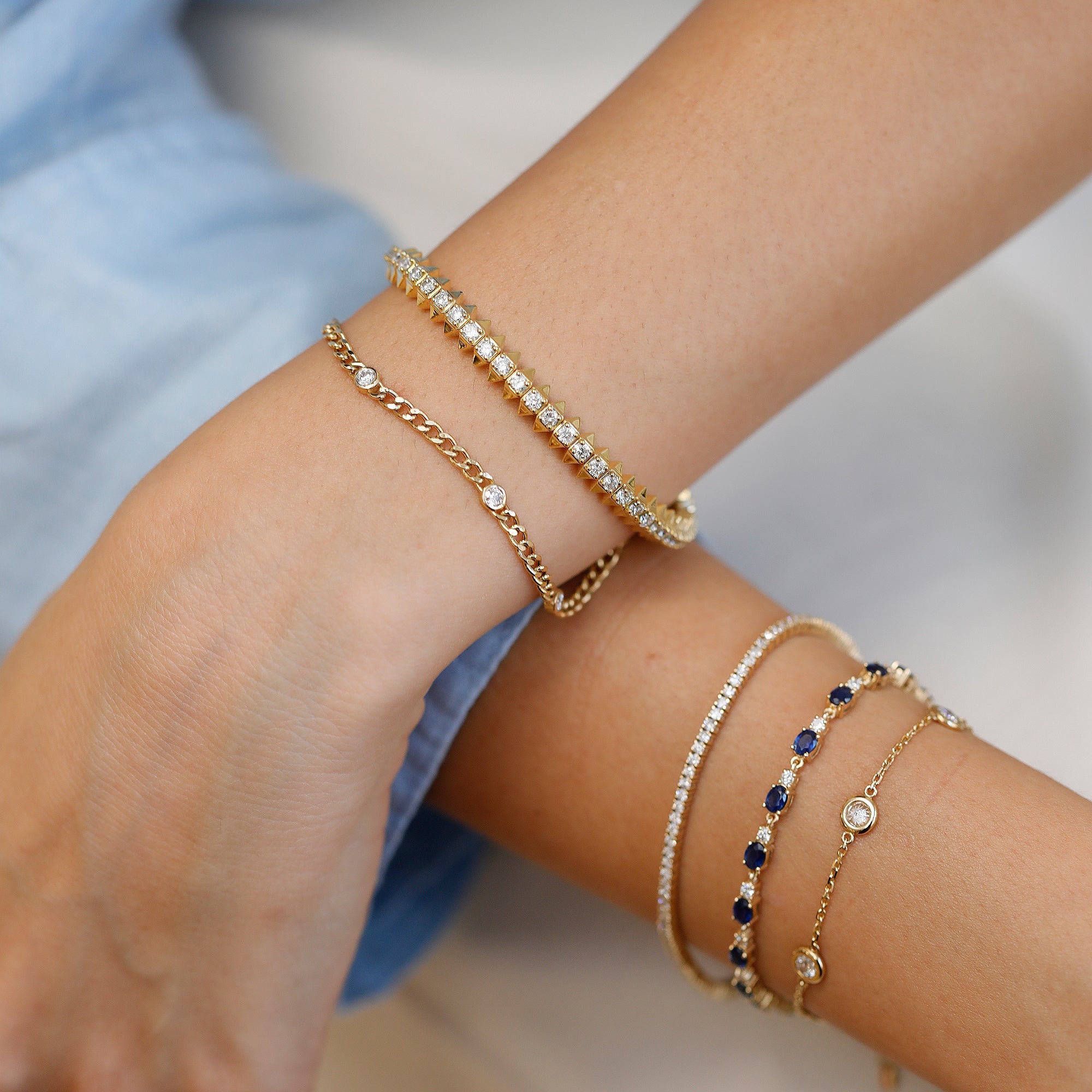 Twinkle Spike Tennis Bracelet