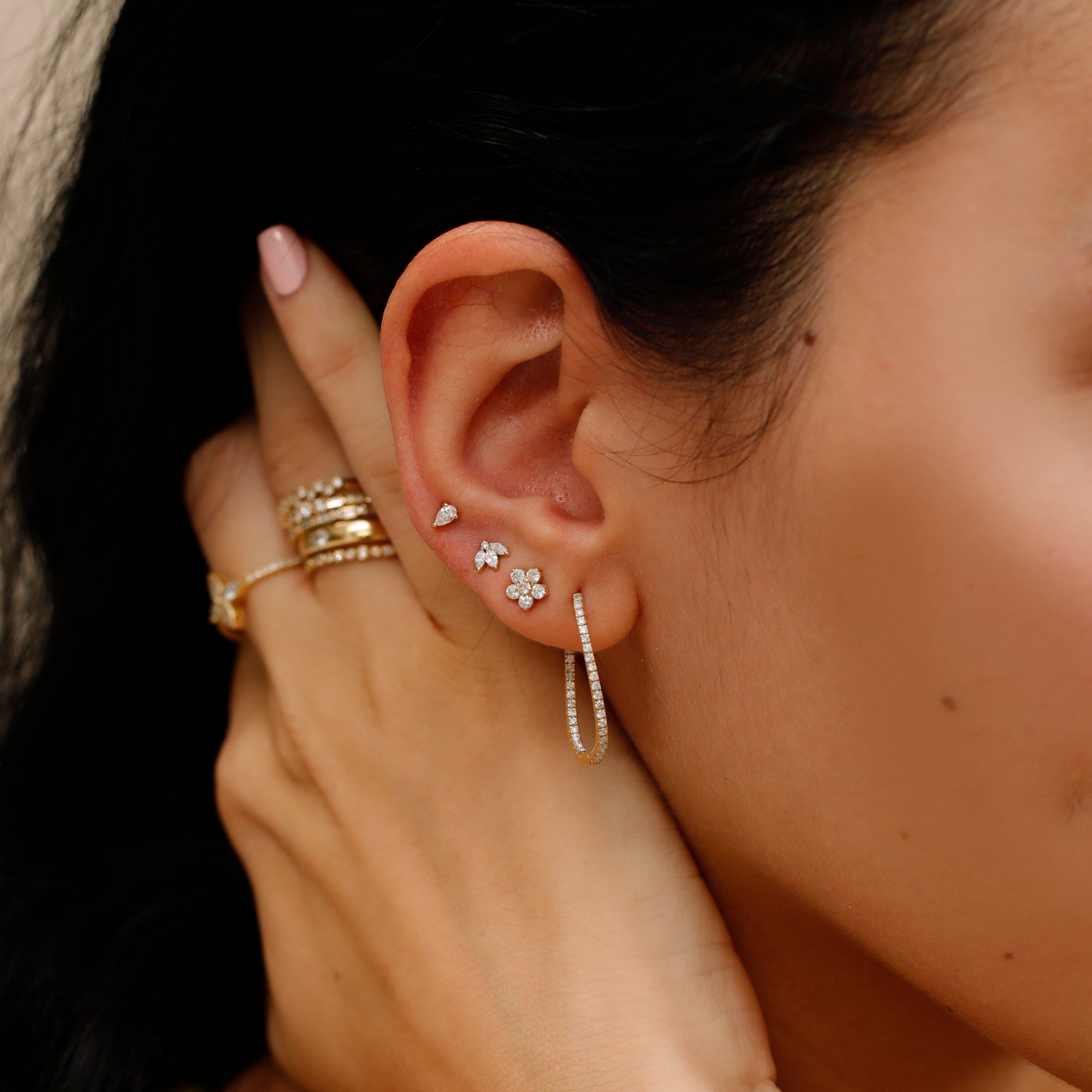 Fluid Hoop Earrings