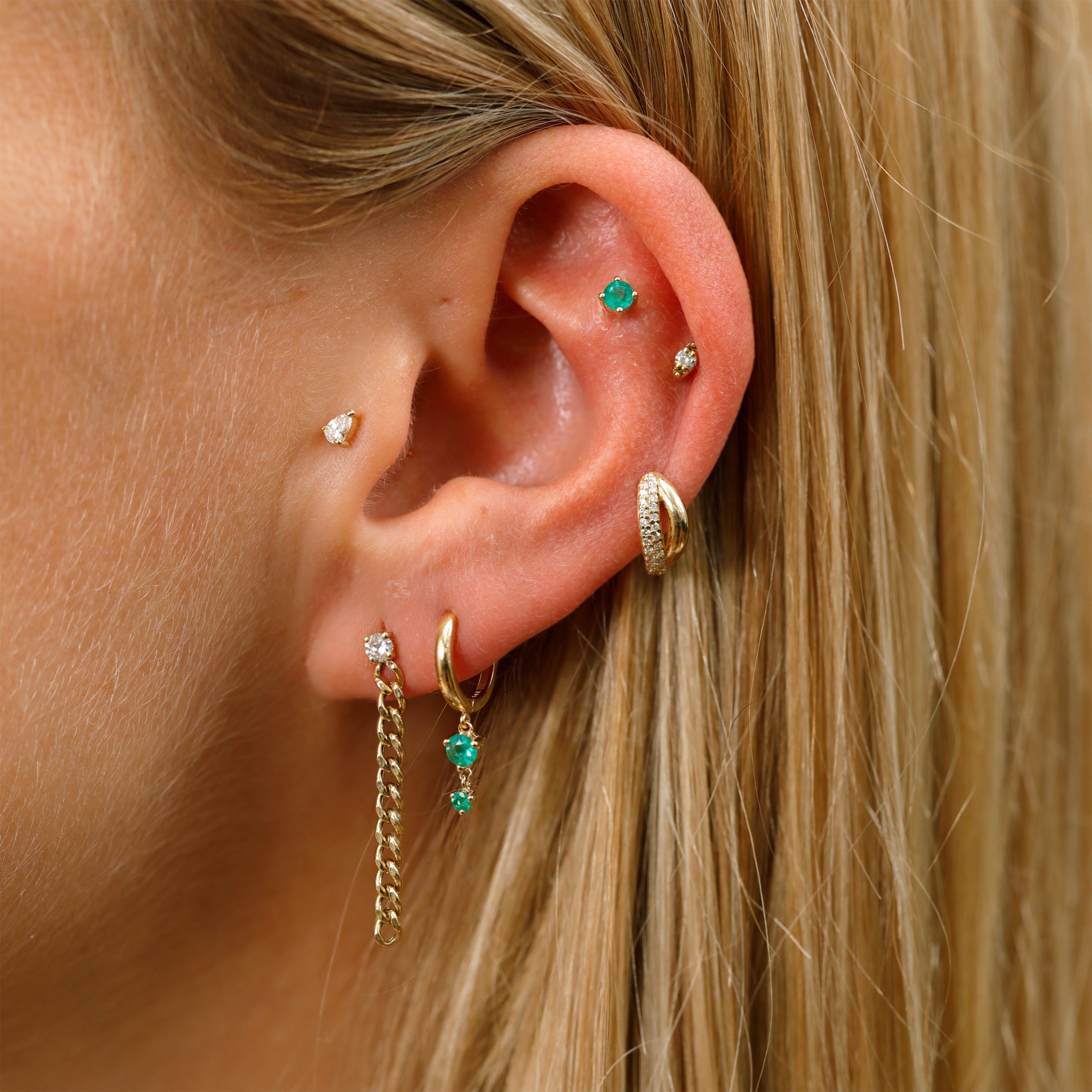 Verdure Spark Stud Earrings