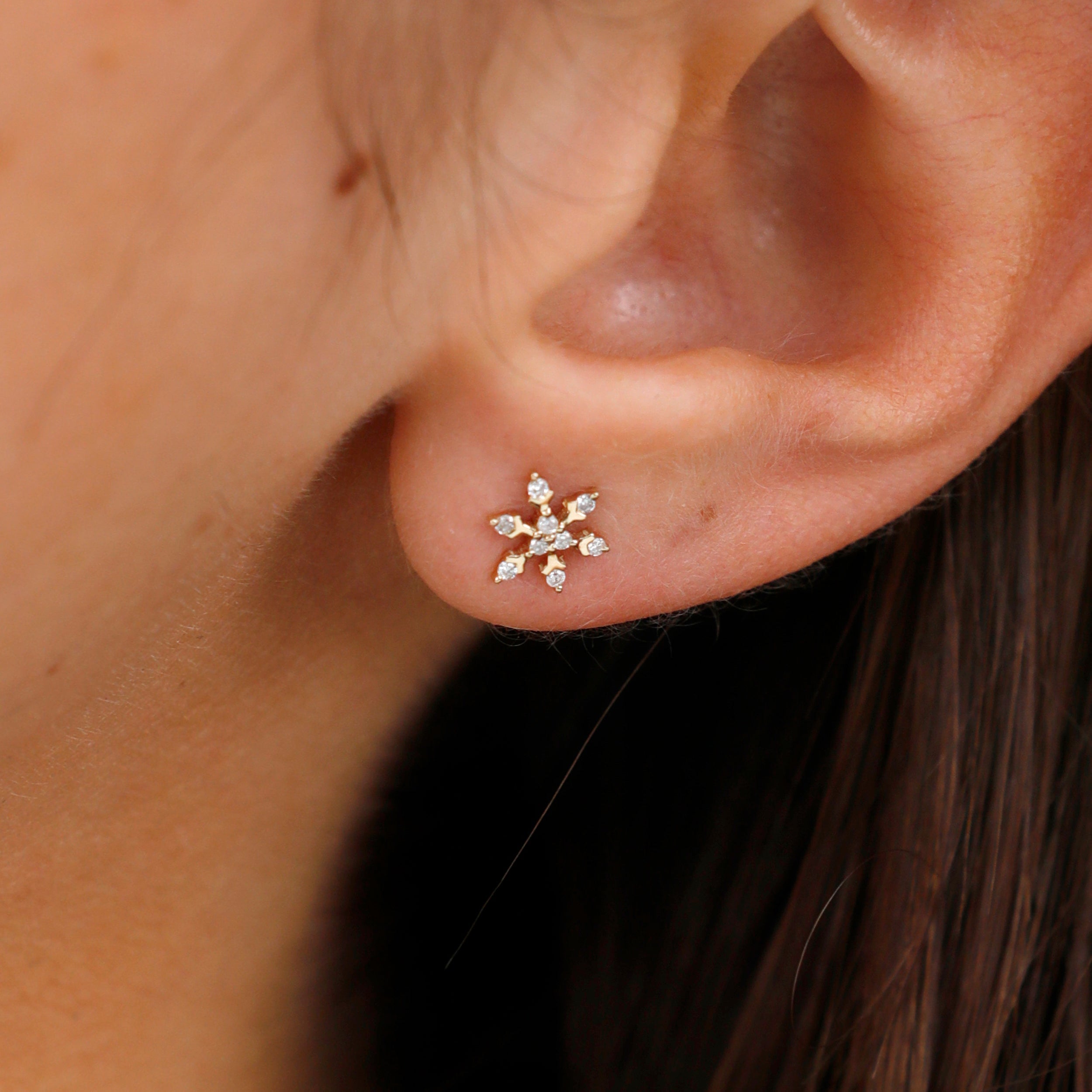 Aurora Snowflake Earrings