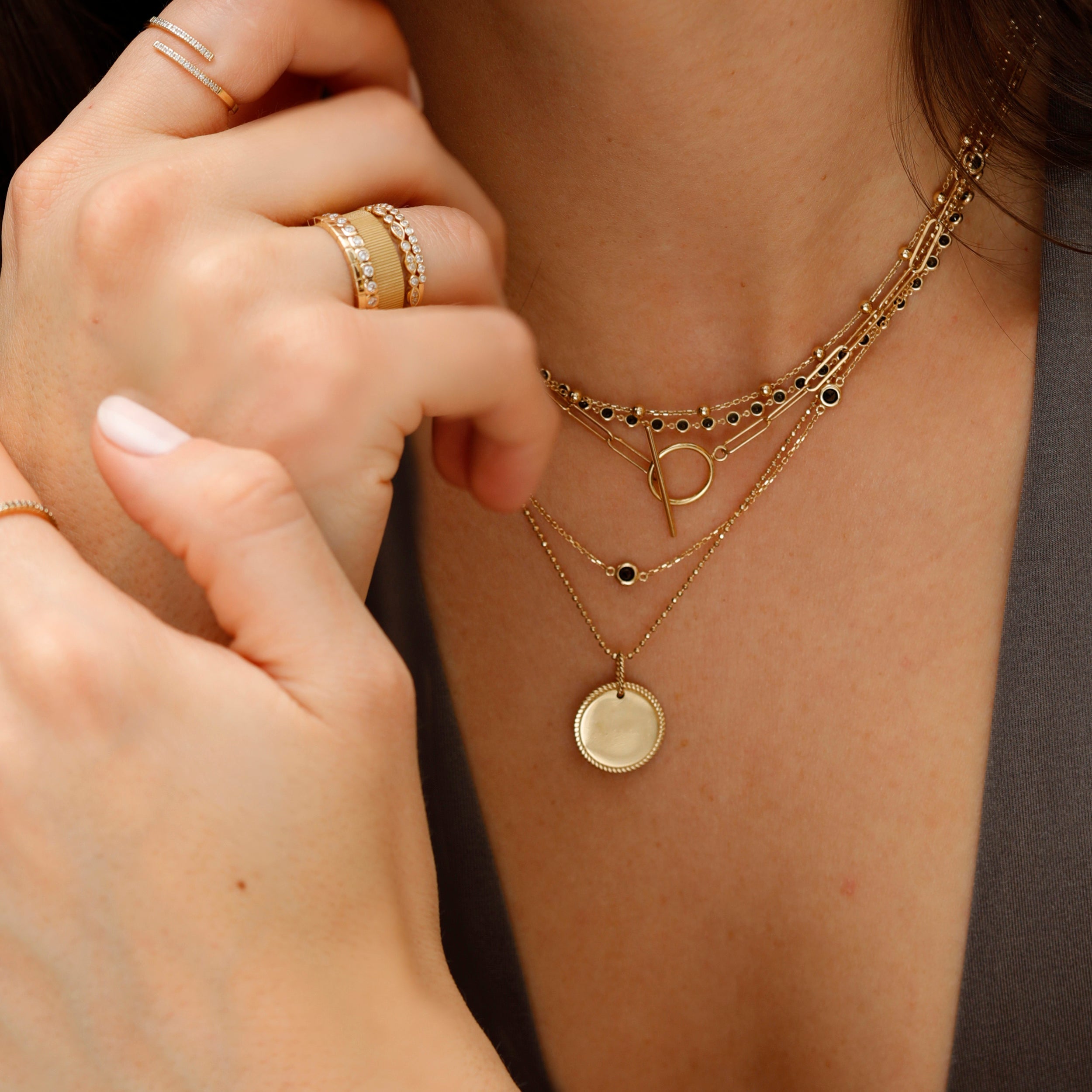 Onyx Luxe Tennis Necklace