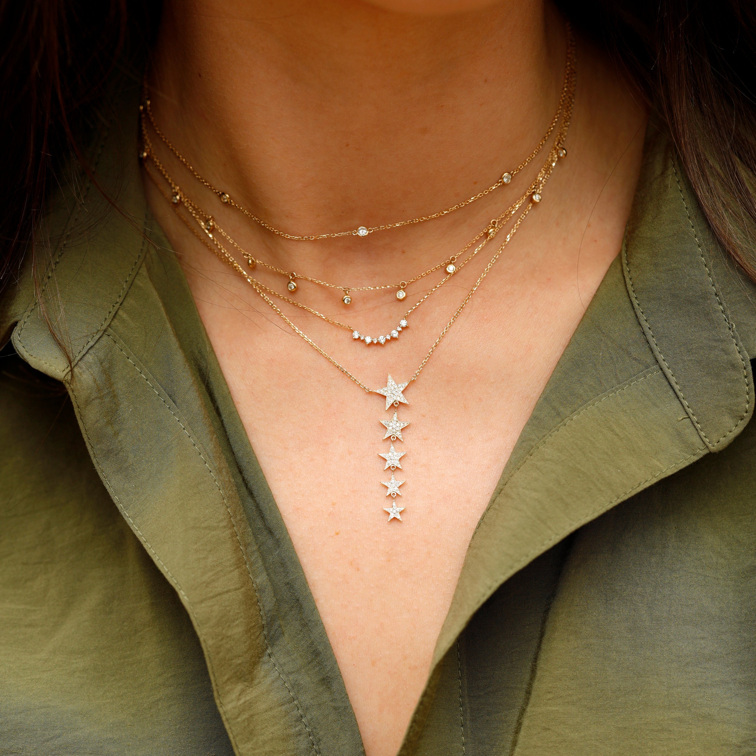 Shining Star Diamond Necklace