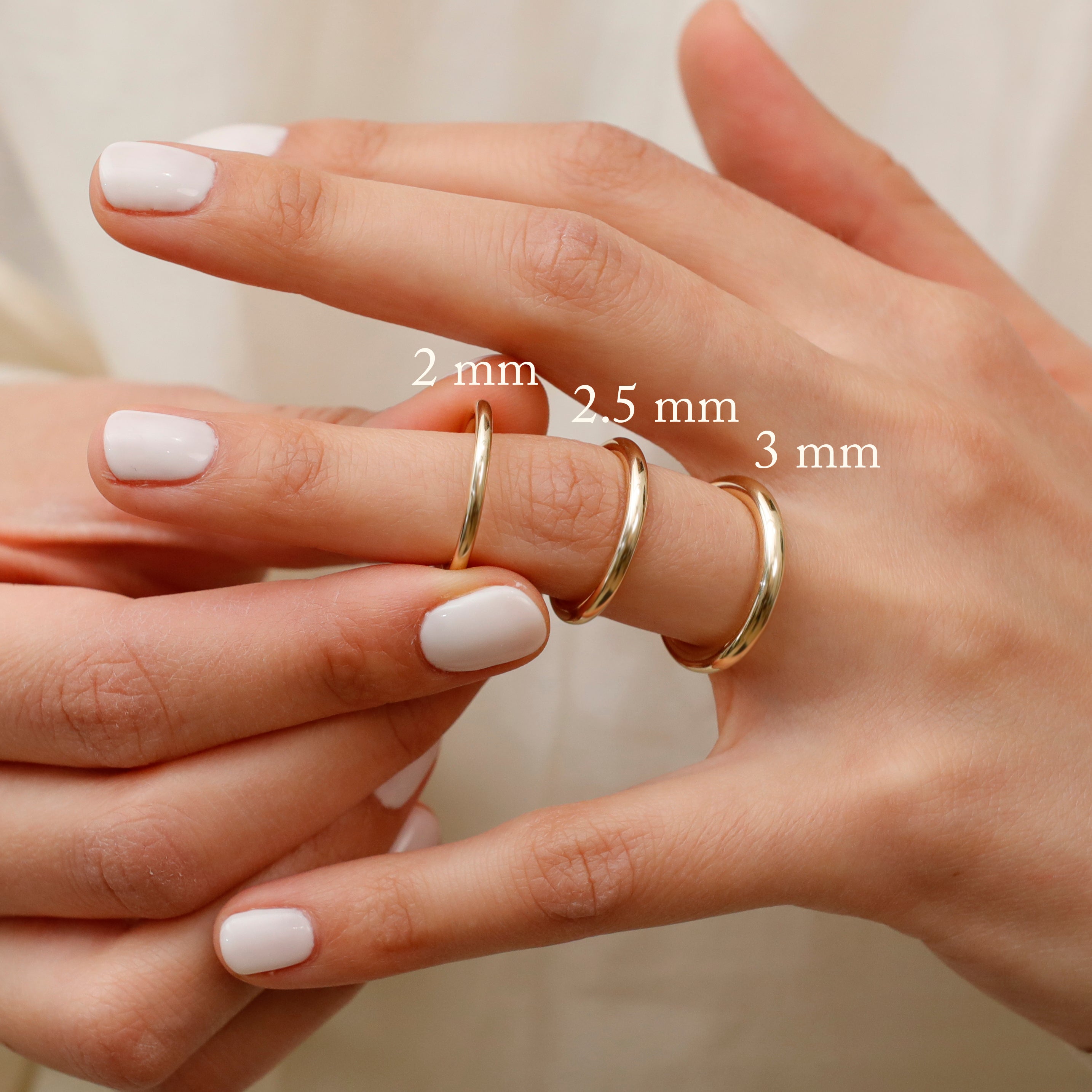 Modern Chunky Round Band Ring
