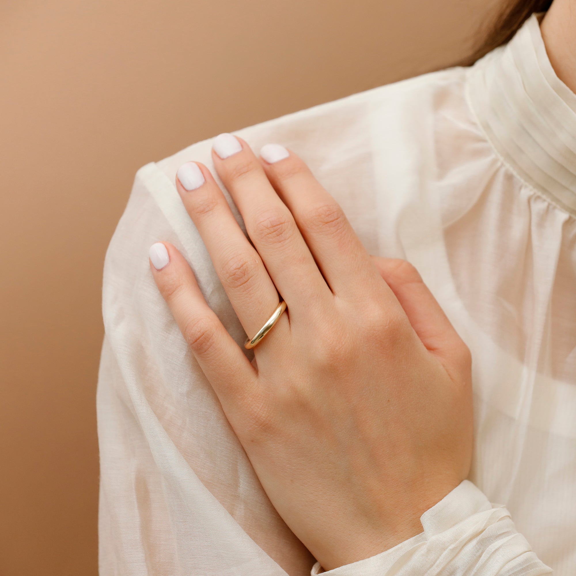 Modern Chunky Round Band Ring