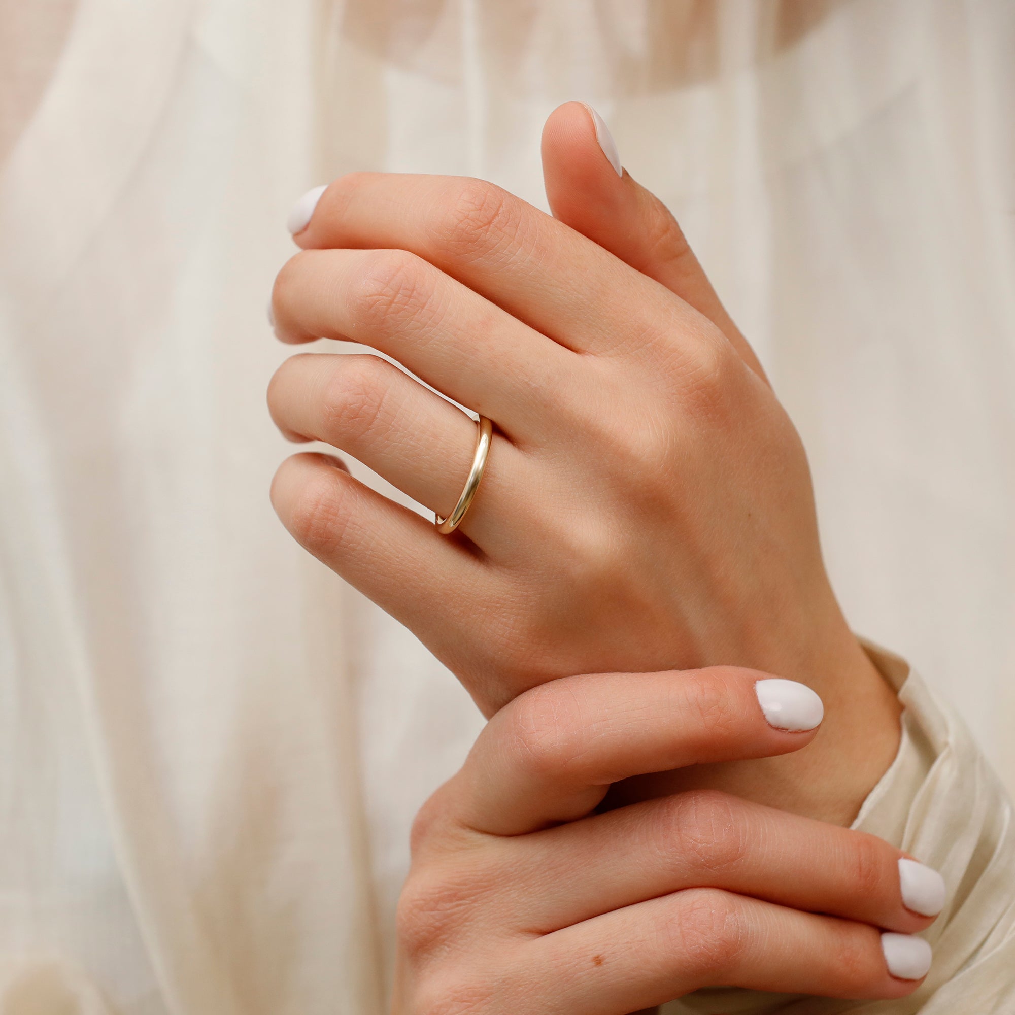 Curved Wire Statement Ring