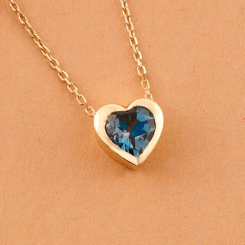 Ocean Heart Topaz Necklace