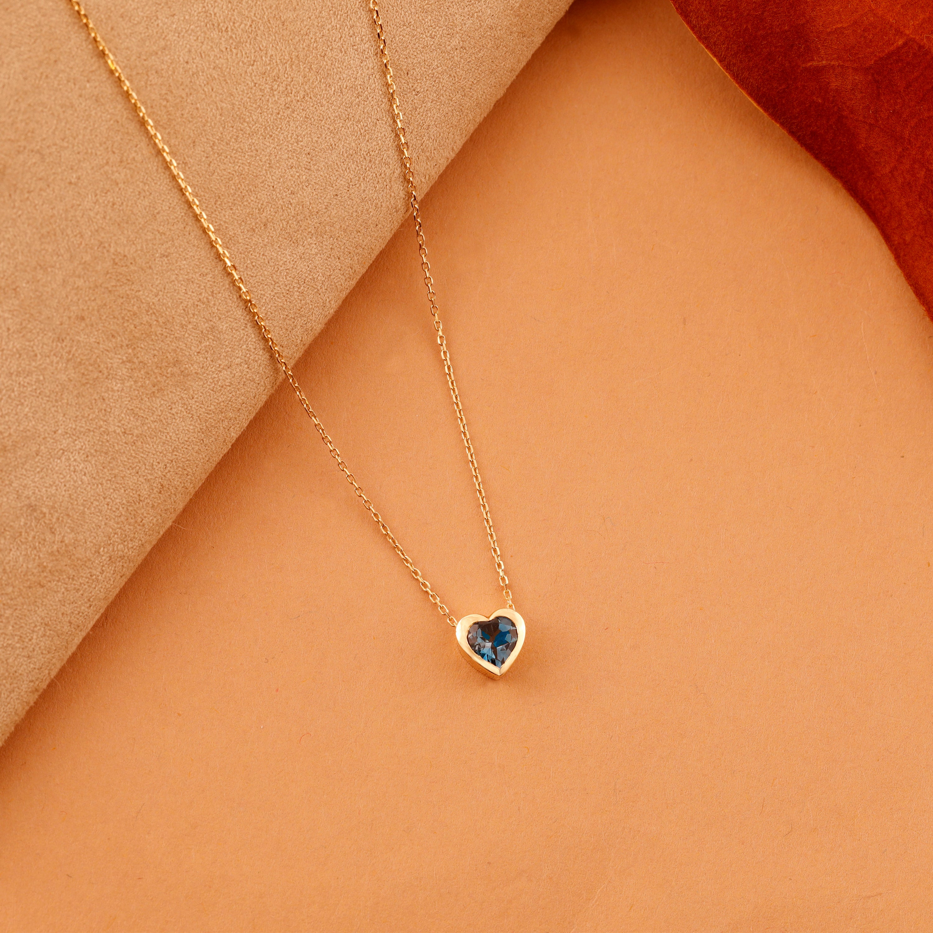 Ocean Heart Topaz Necklace