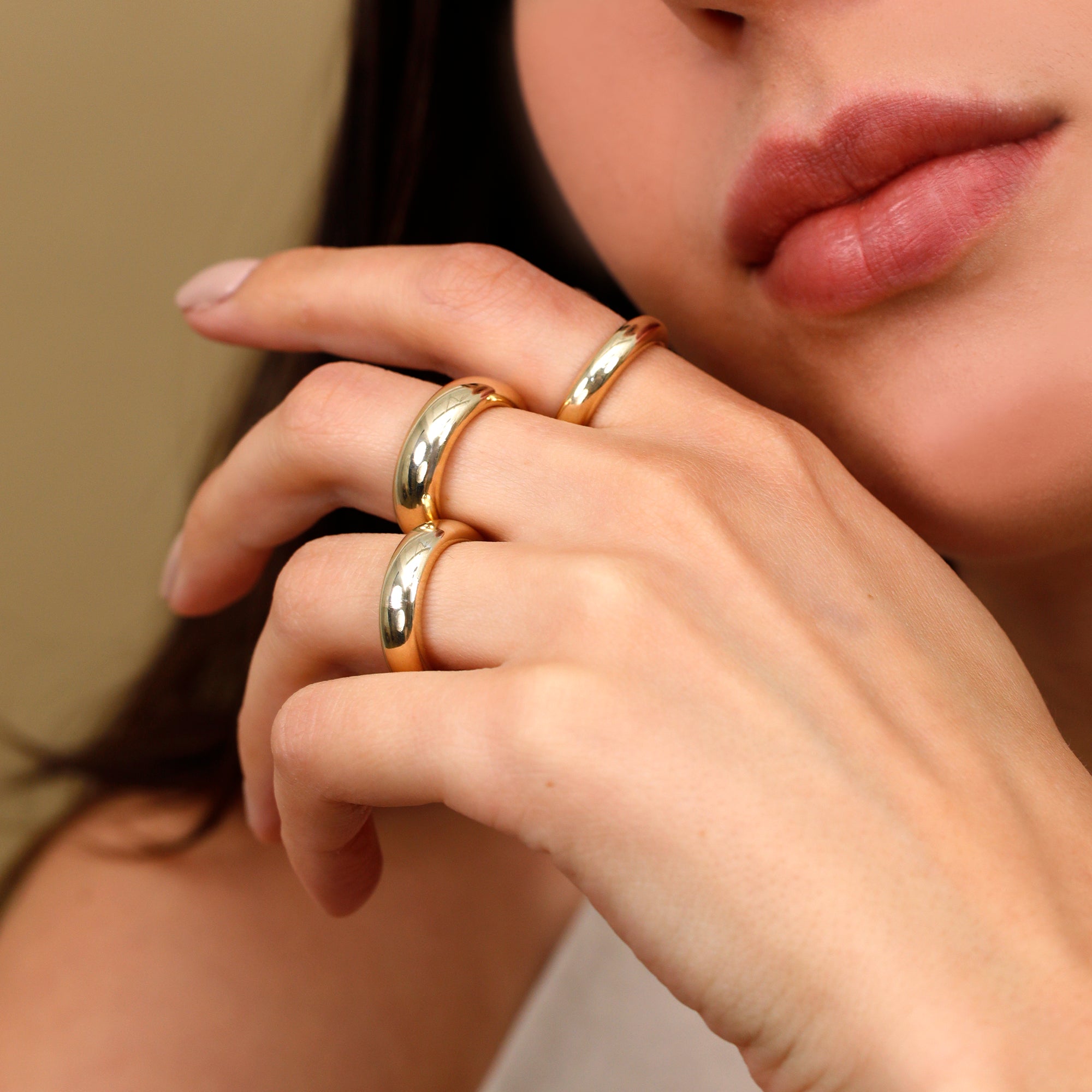 Contoured Dome Ring