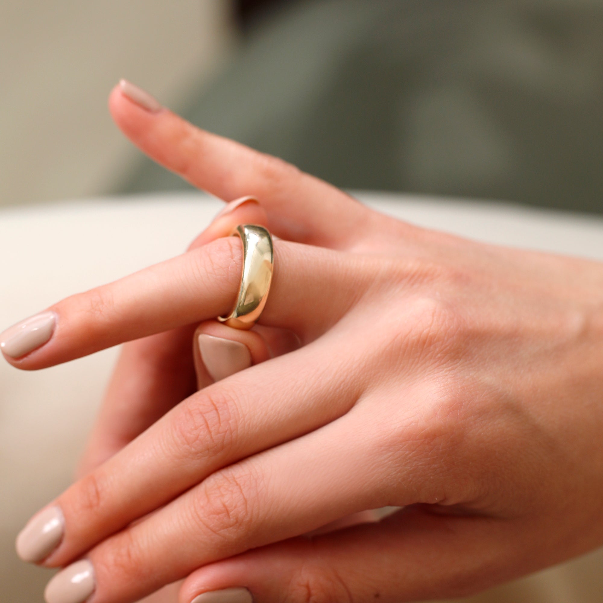 Contoured Dome Ring