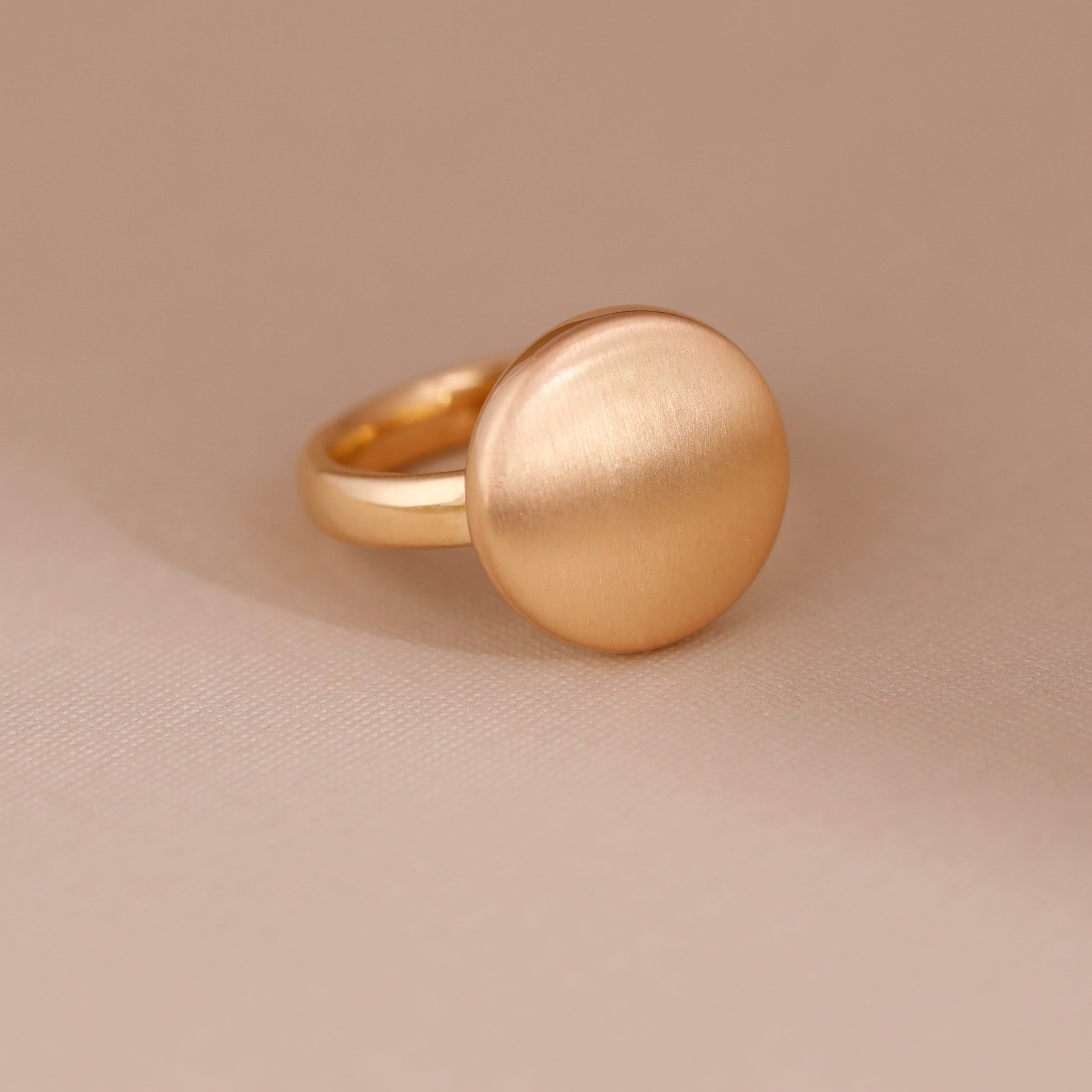 Matte Finish Coin Ring