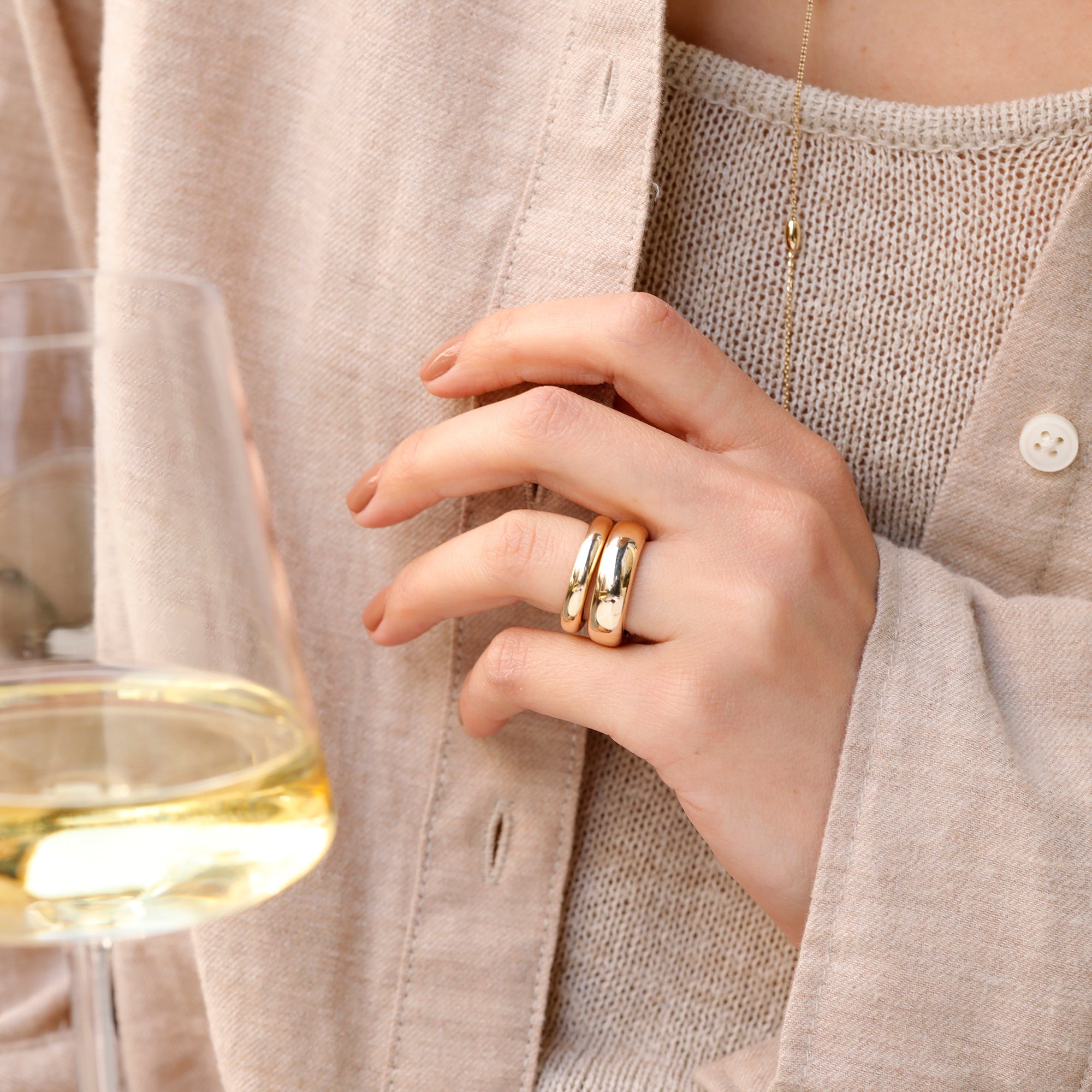 Aurora Curve Ring