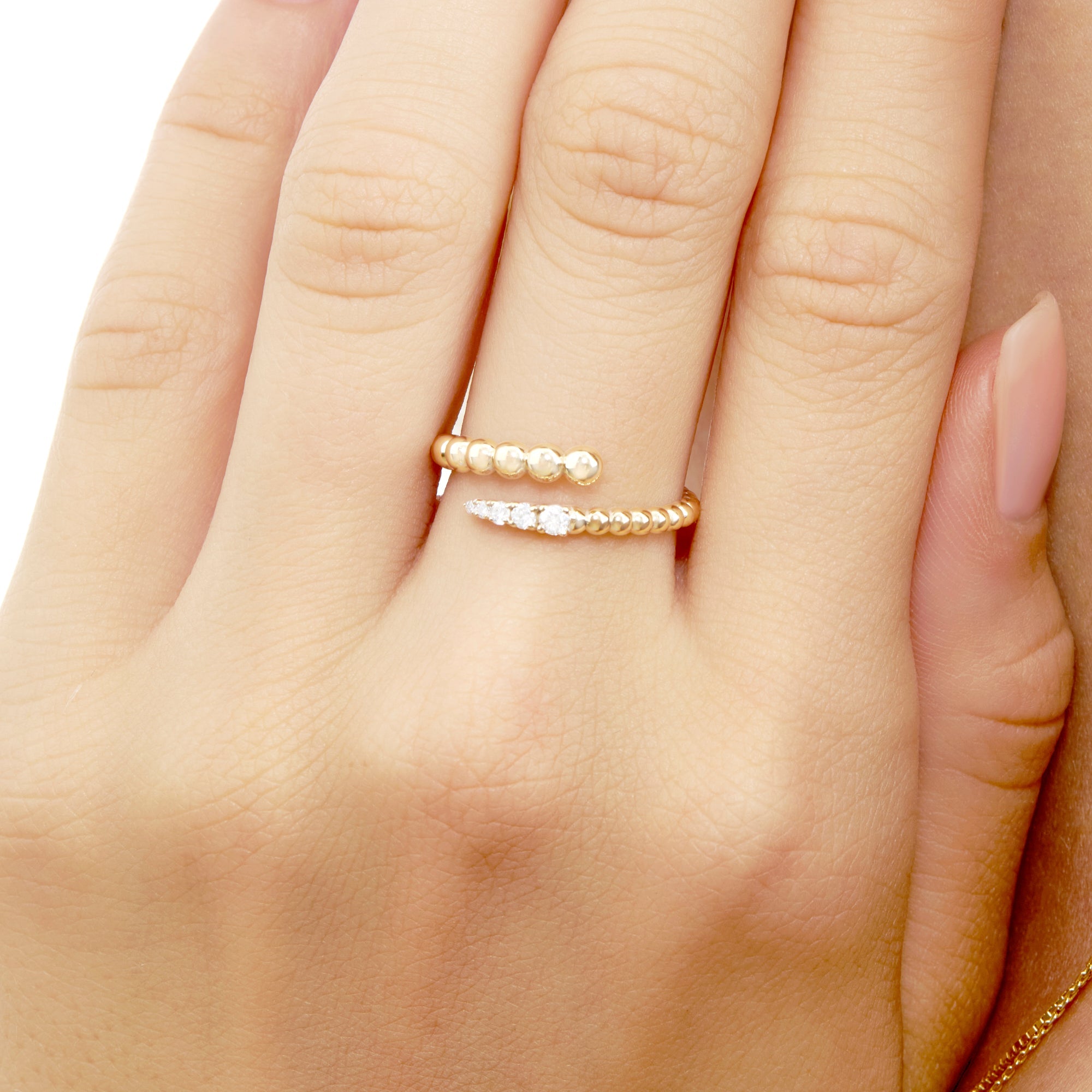 Twisted Tail Wrap Ring