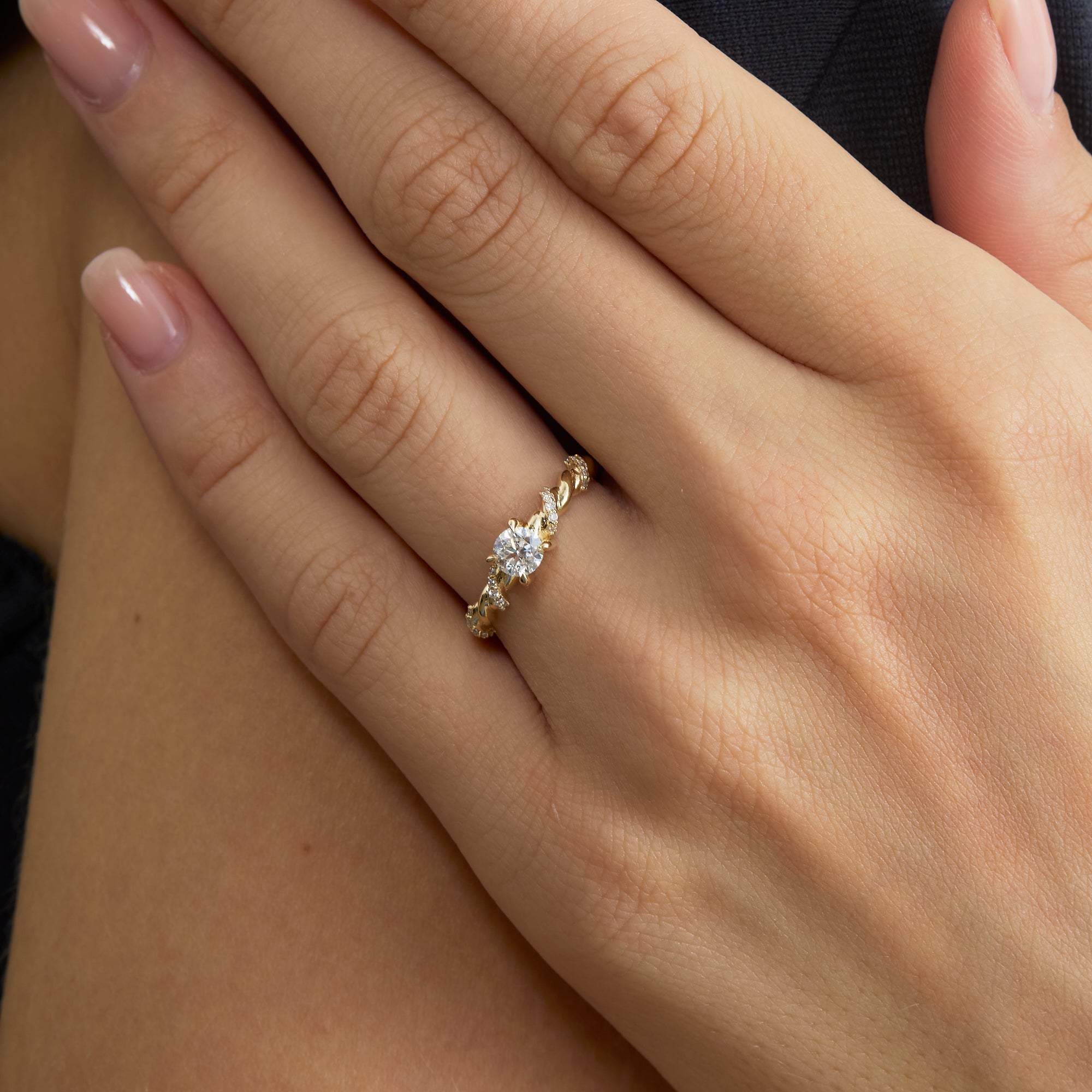 Twirl Diamond Ring