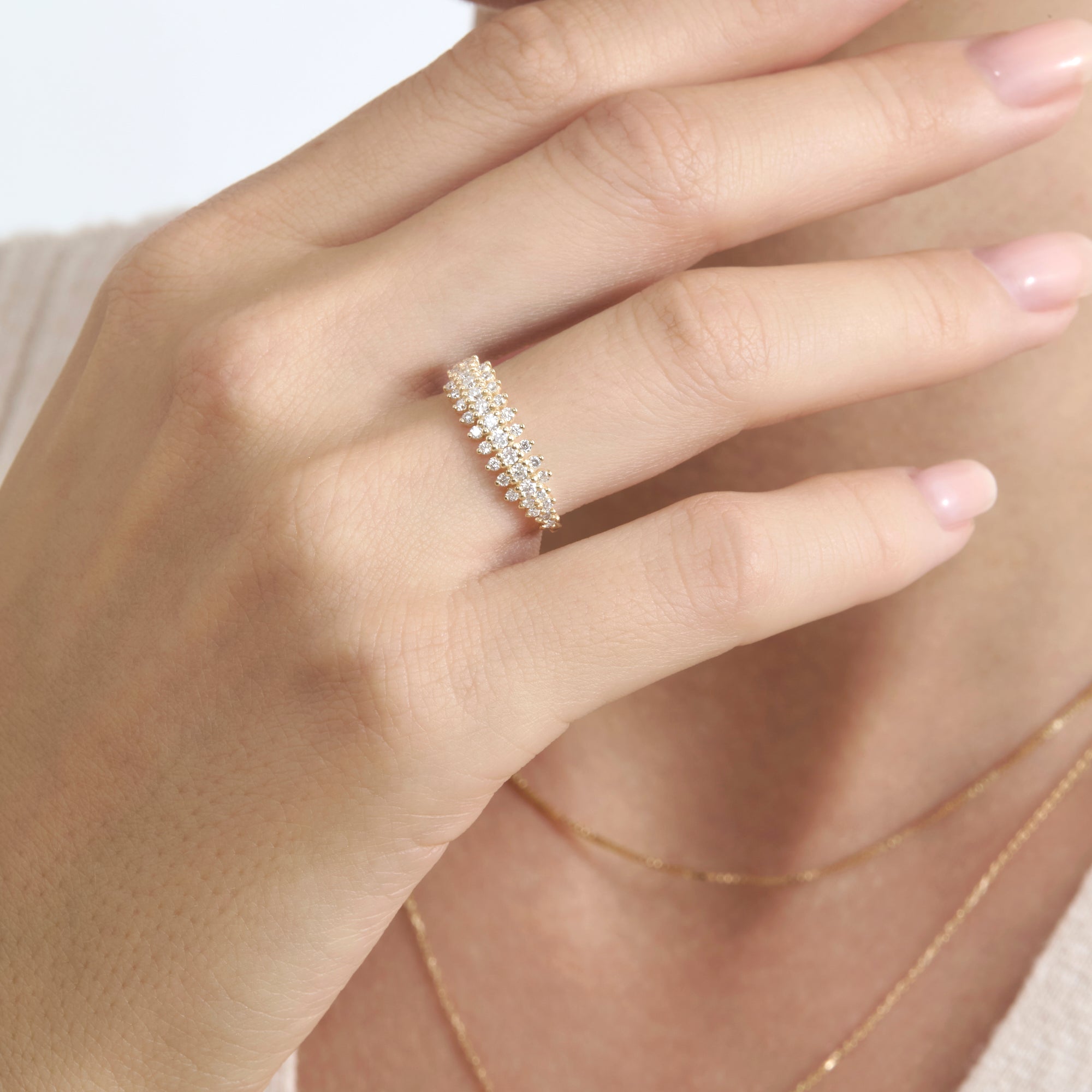 Signature Diamond Cluster Ring