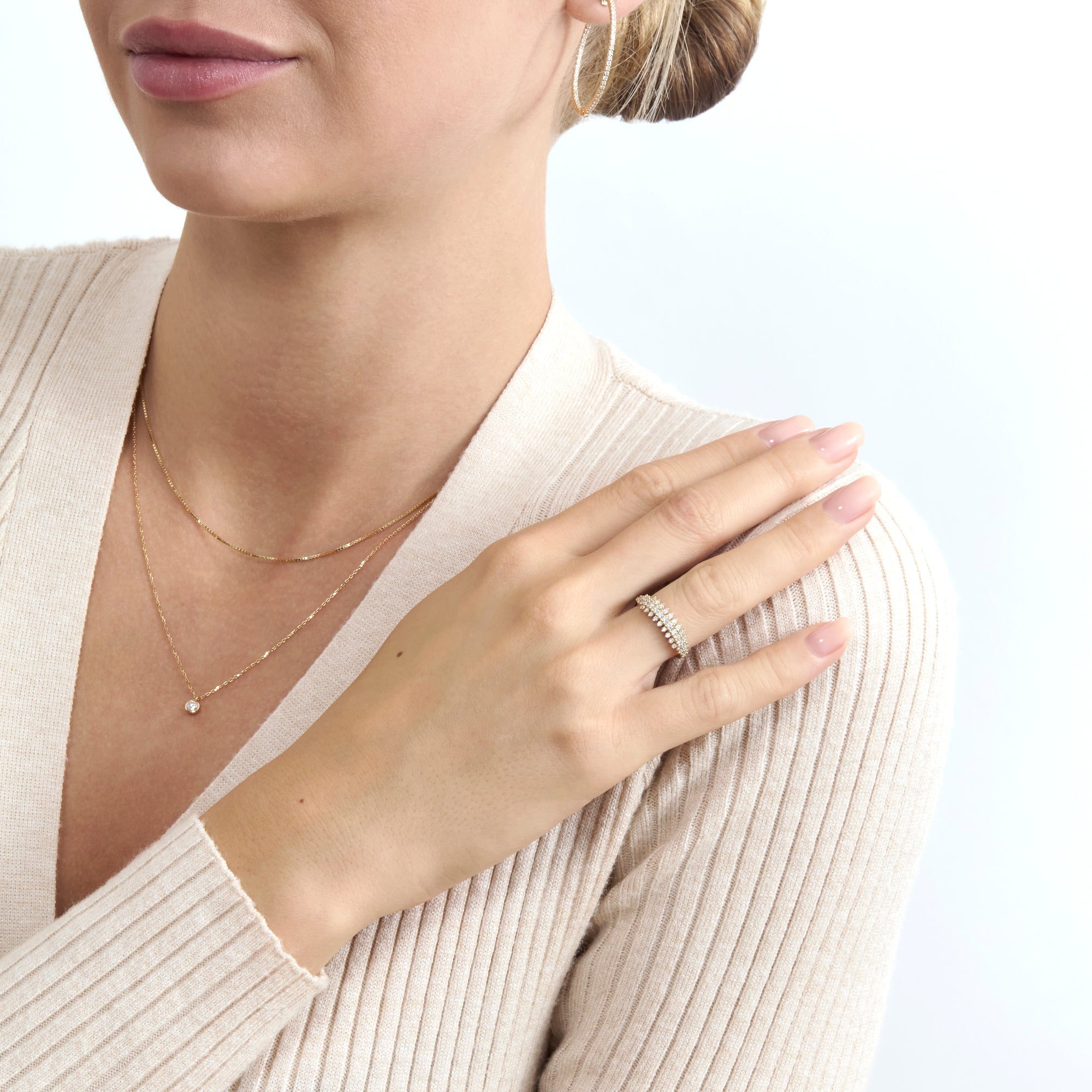 Signature Diamond Cluster Ring