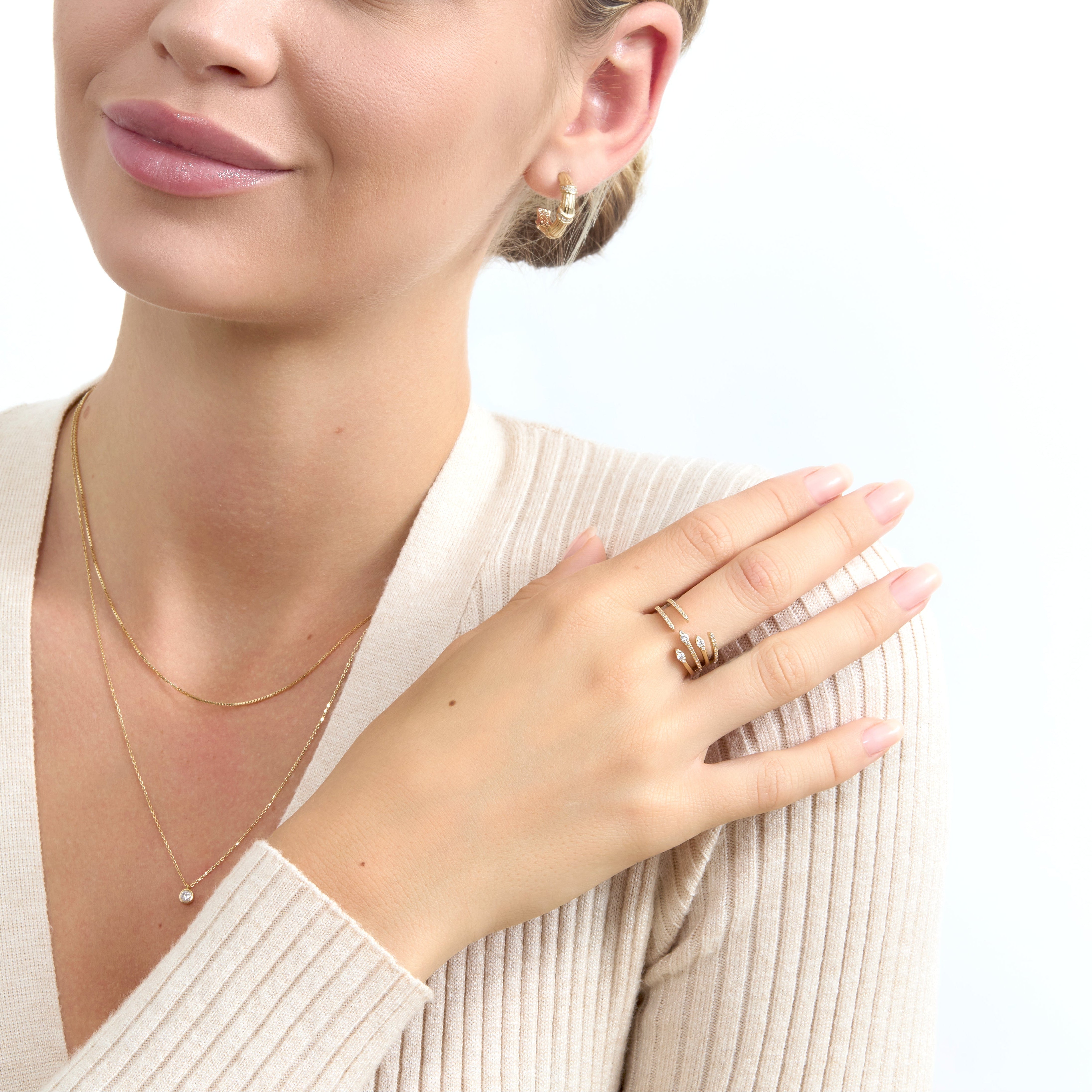 Artisan Diamond Claw Ring