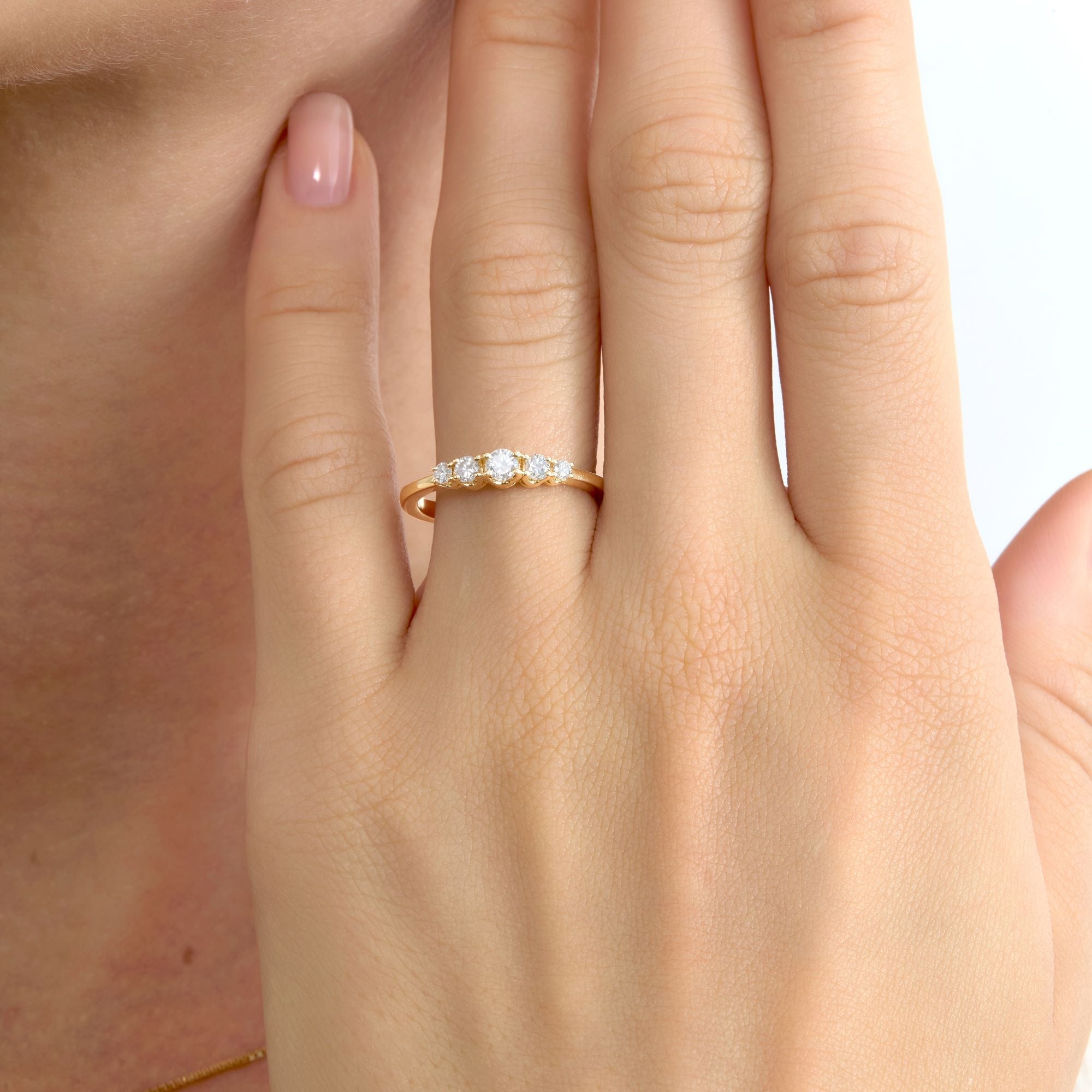 Ascending Sparkle Ring