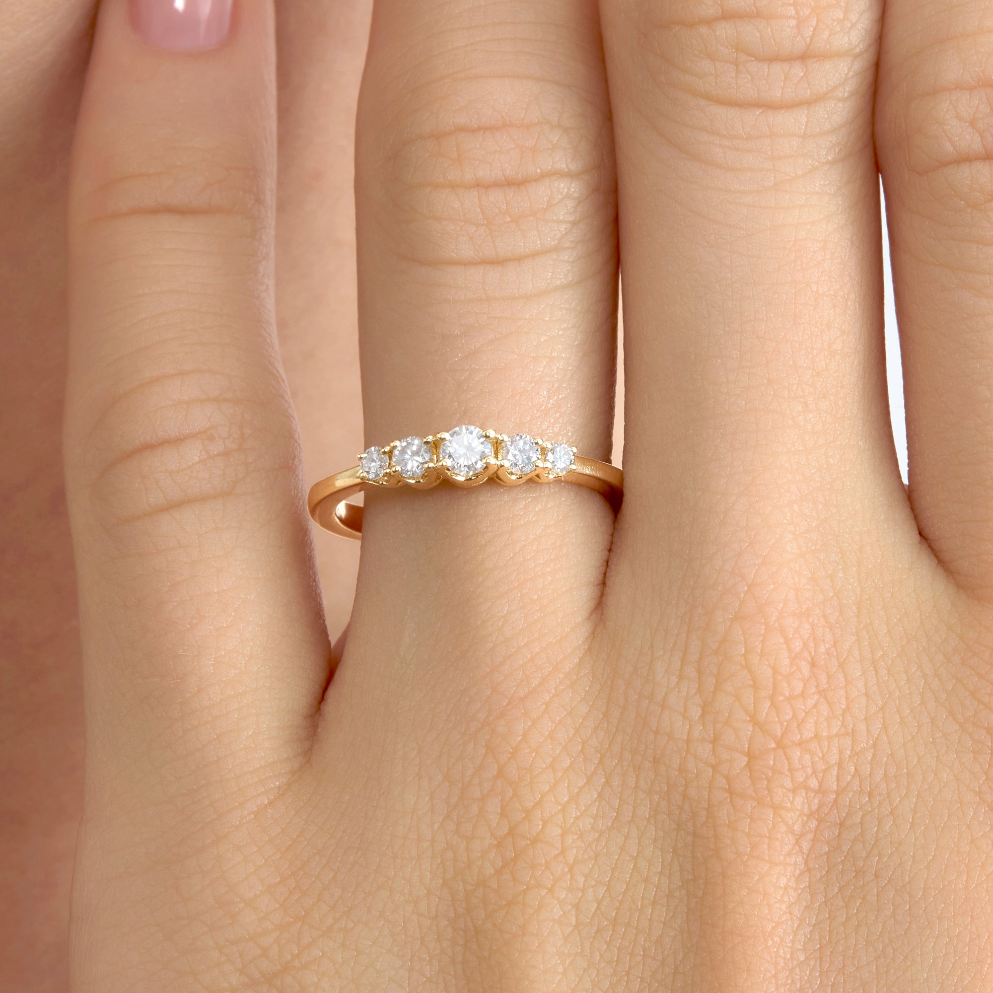 Ascending Sparkle Ring