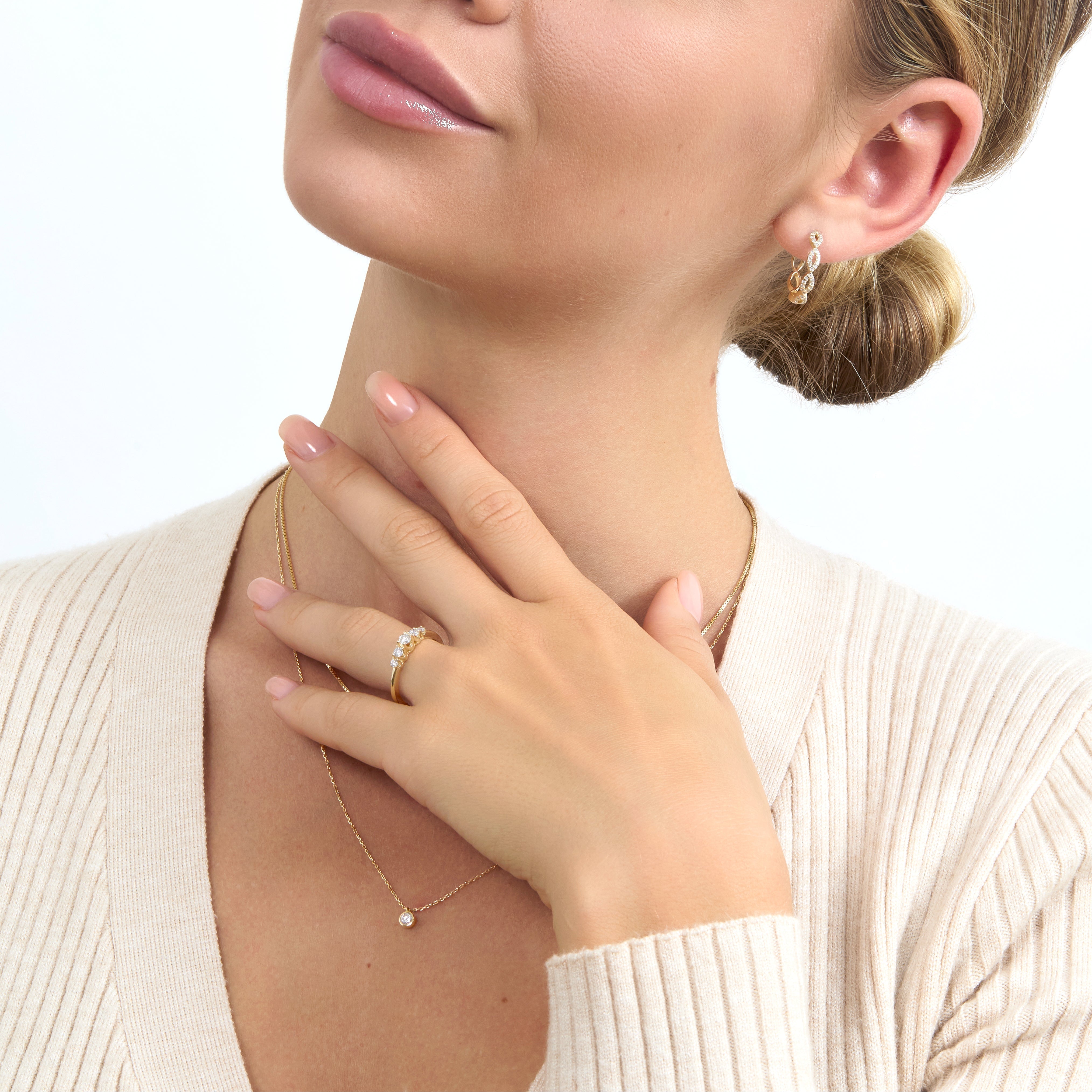 Ascending Sparkle Ring