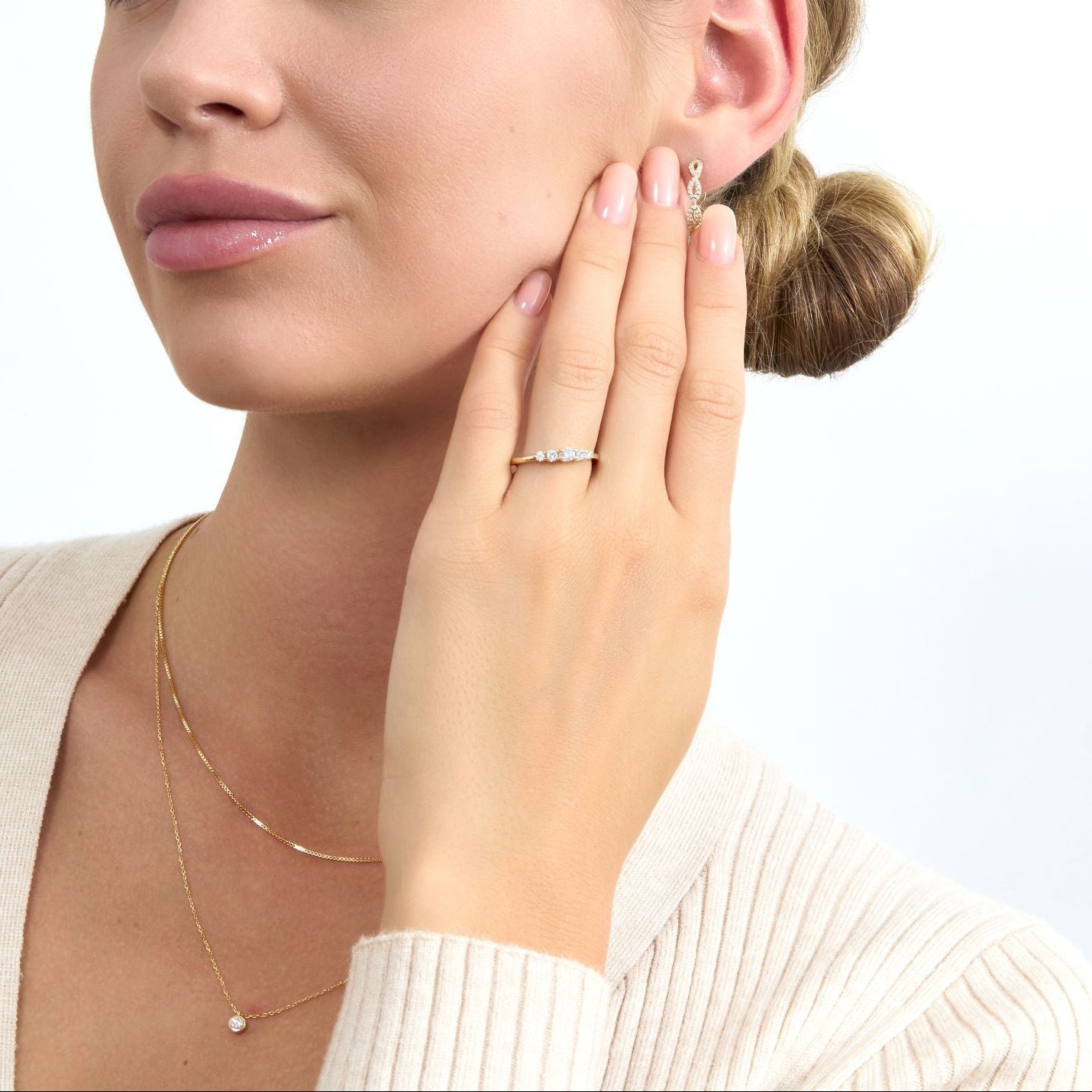 Ascending Sparkle Ring