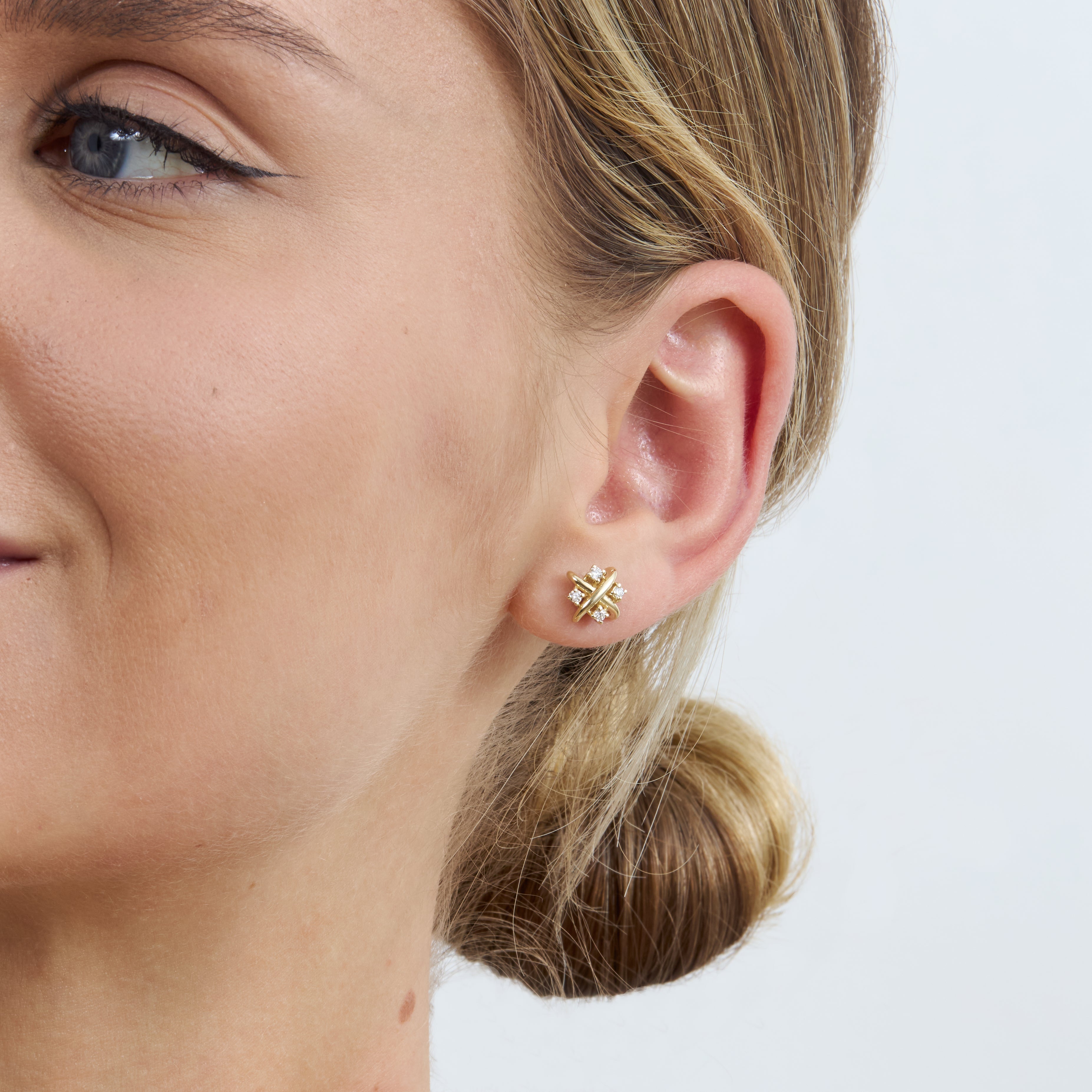 Crossed Radiance Earrings