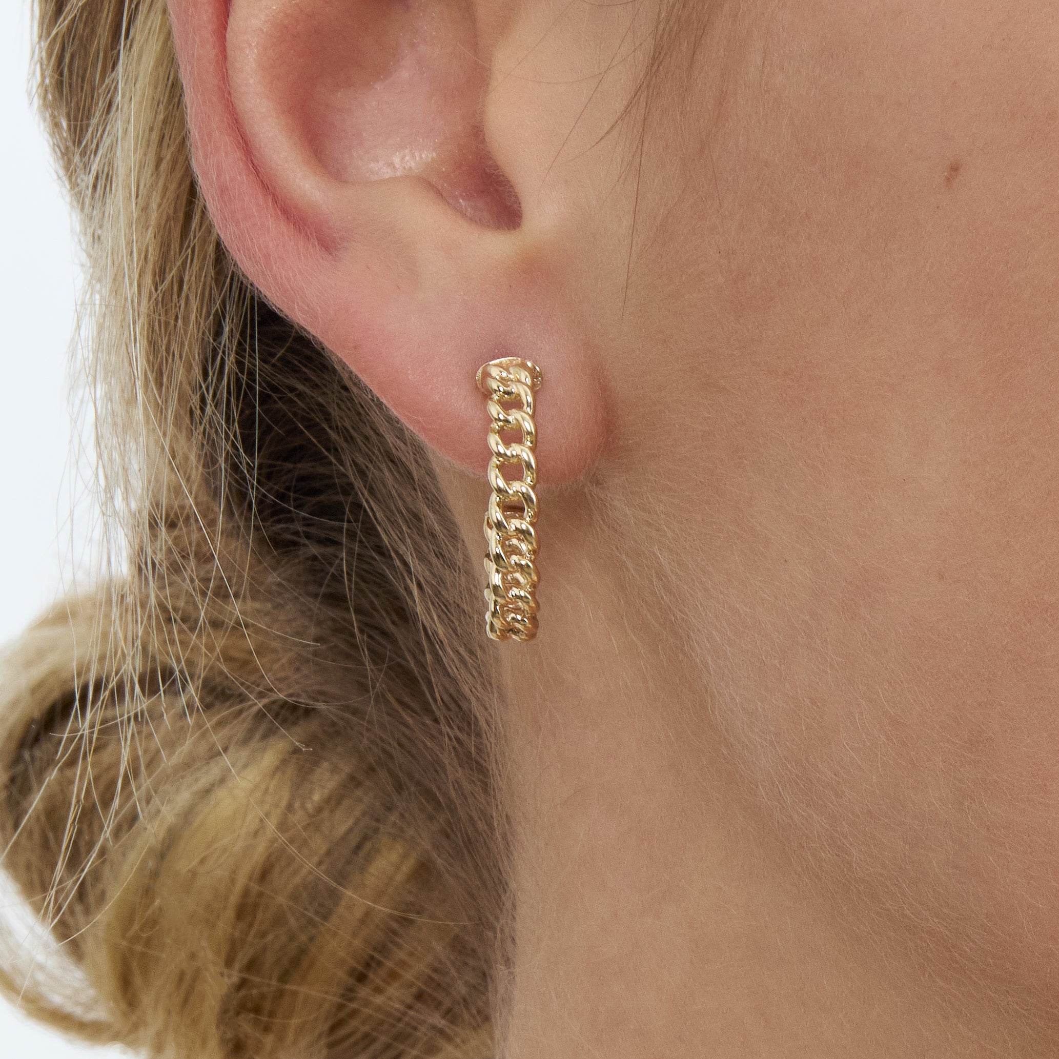 Cuban Link Oval Hoops