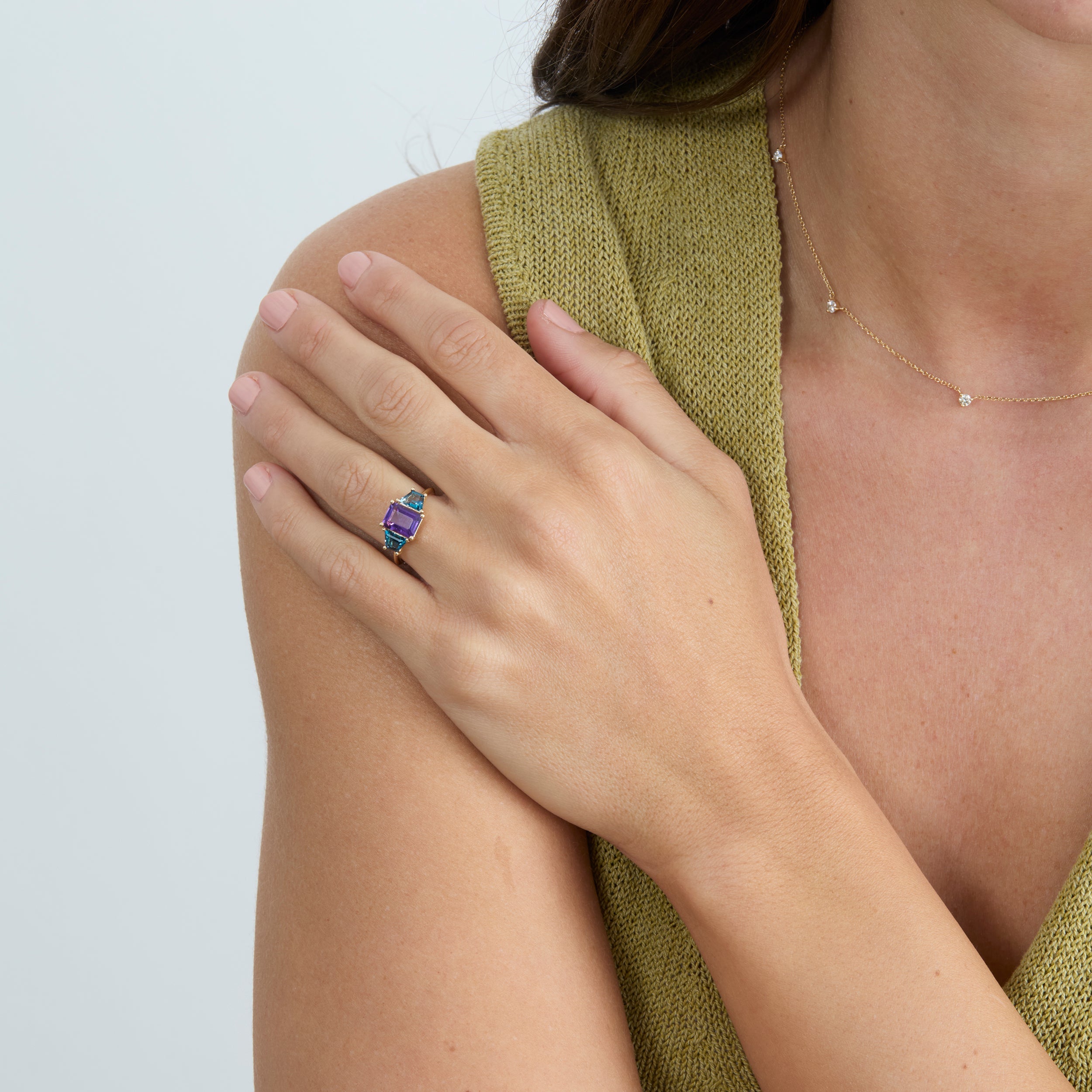 Mystic Duo Stone Ring