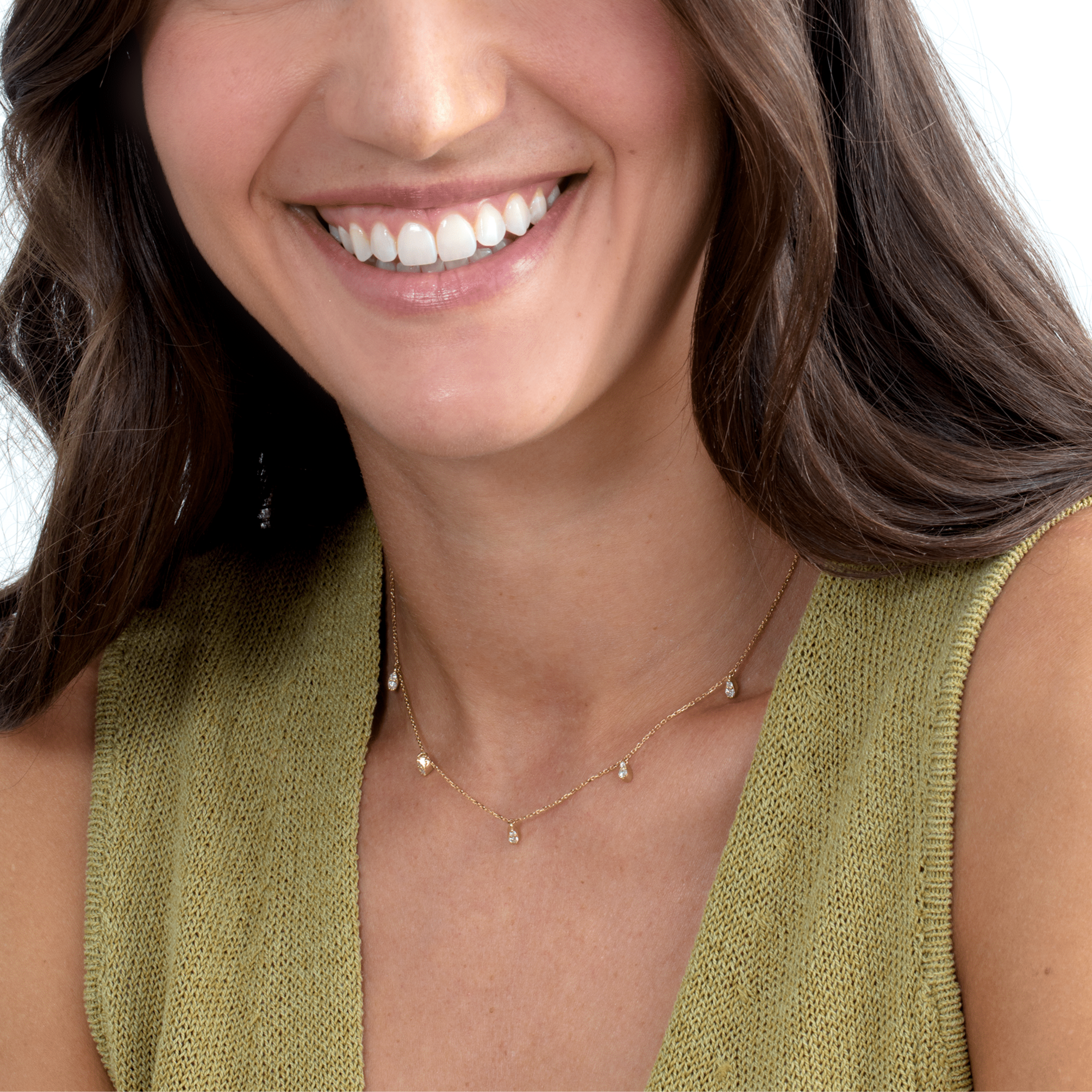 Dainty Sterling Teardrop Necklace