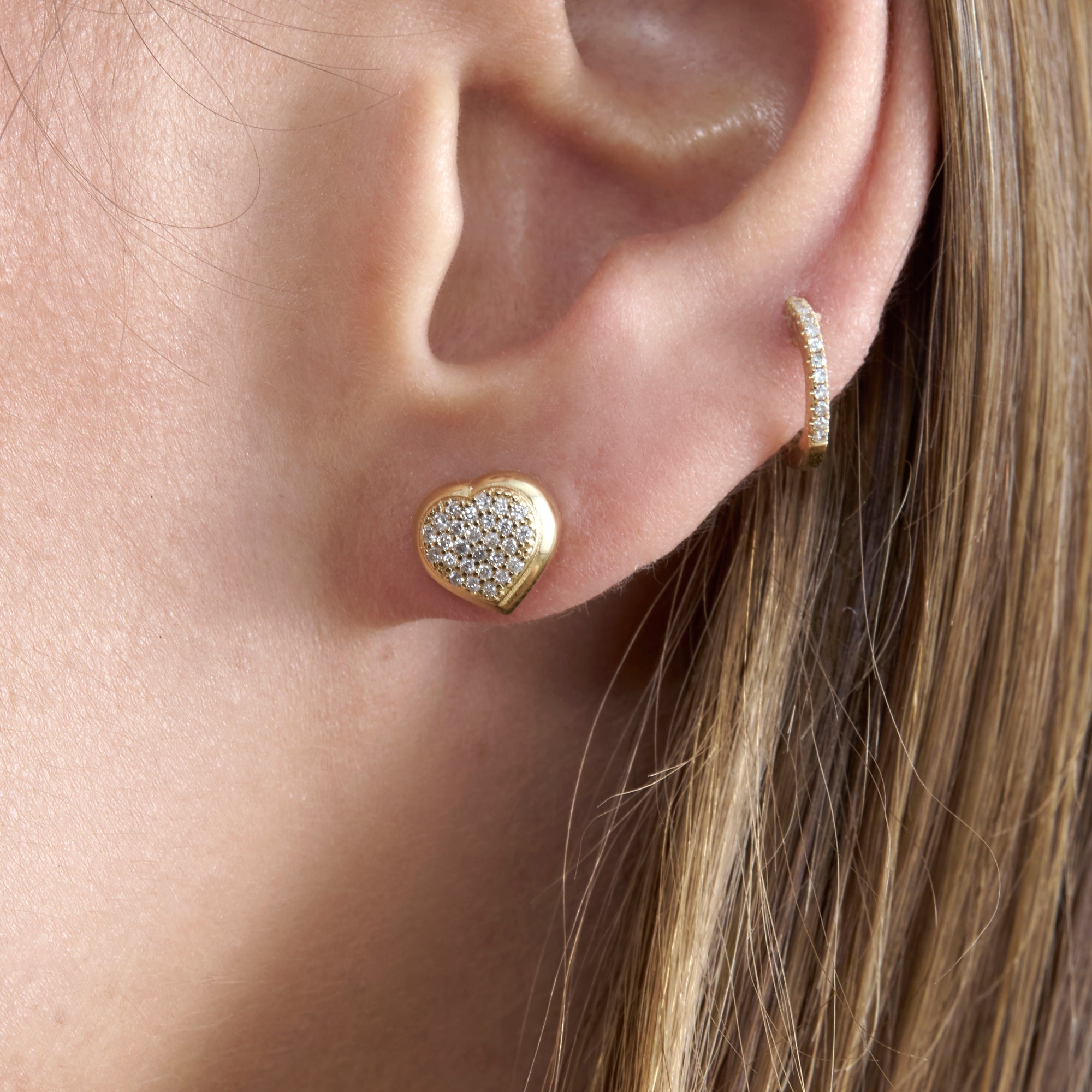 Plump Heart Studs
