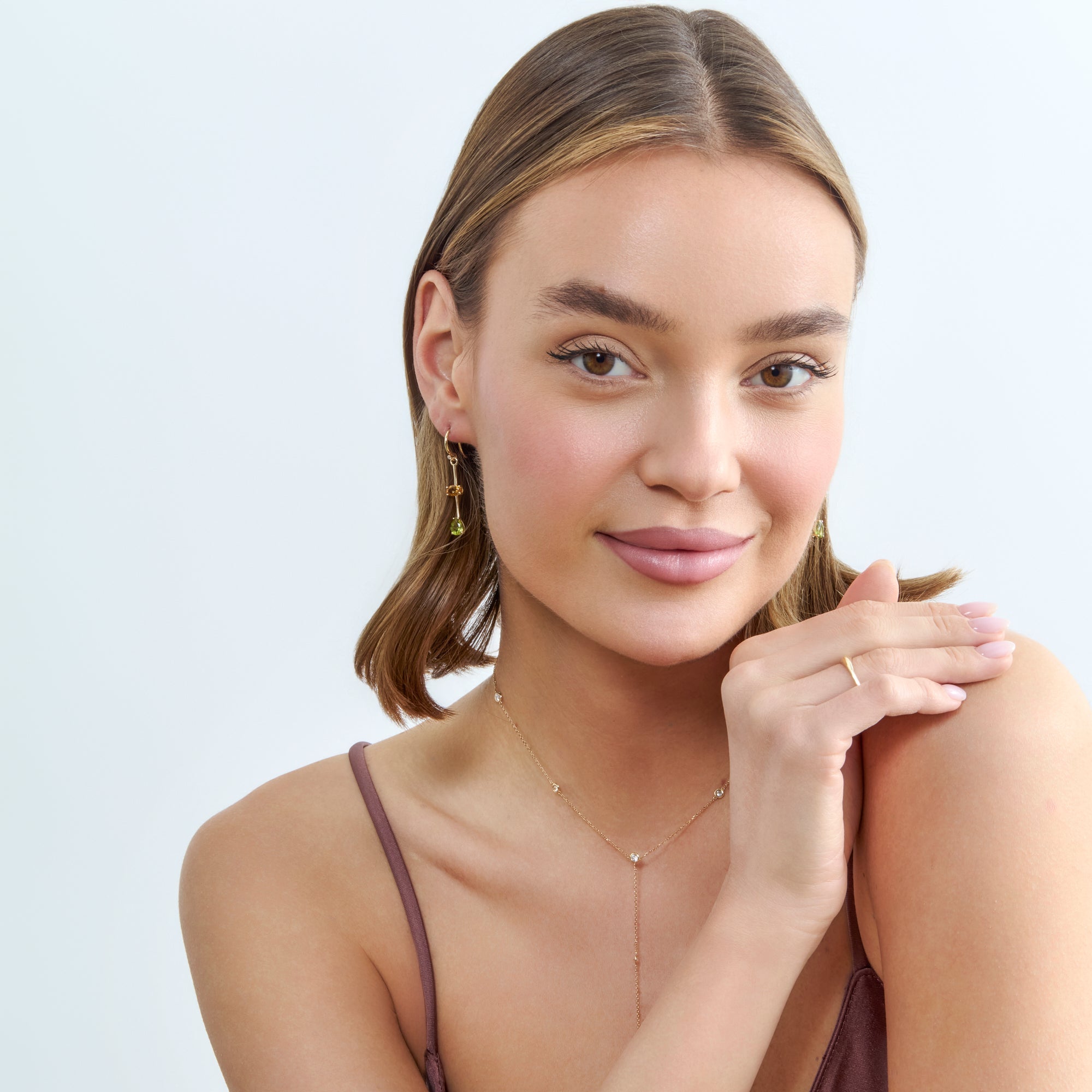 Citrine Peridot Elegance Drops