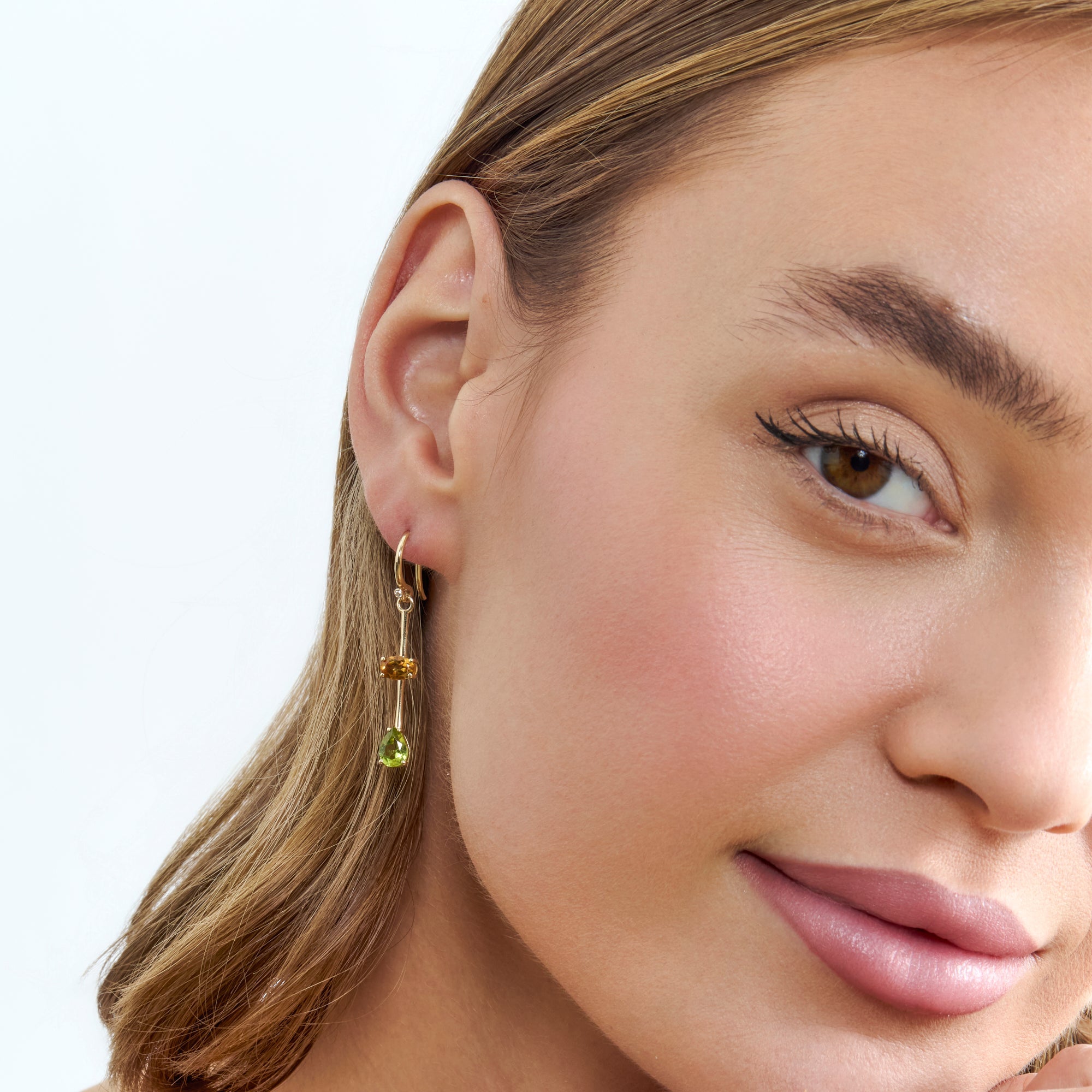 Citrine Peridot Elegance Drops