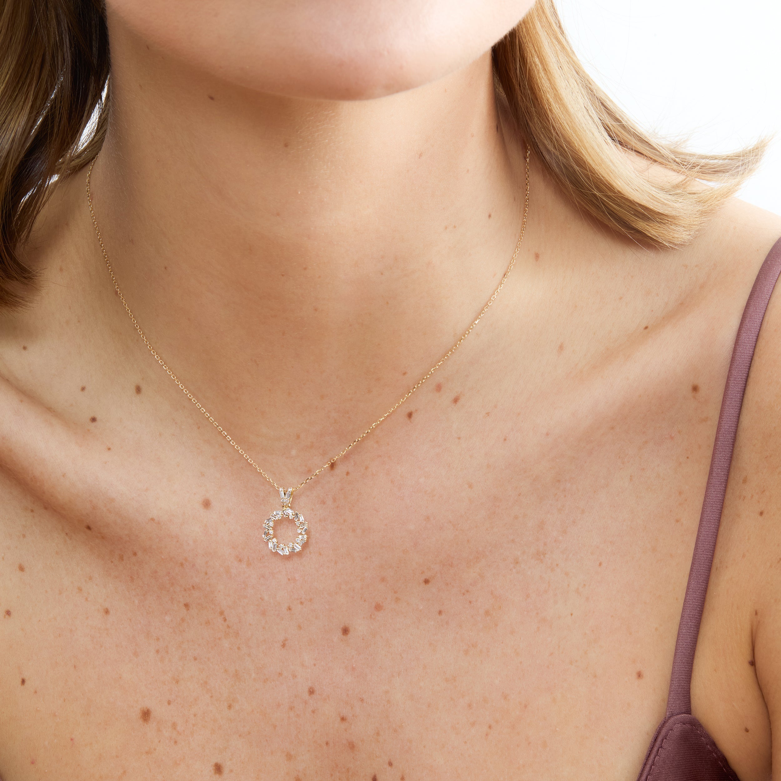 Diamond Celestial Cluster Pendant Necklace