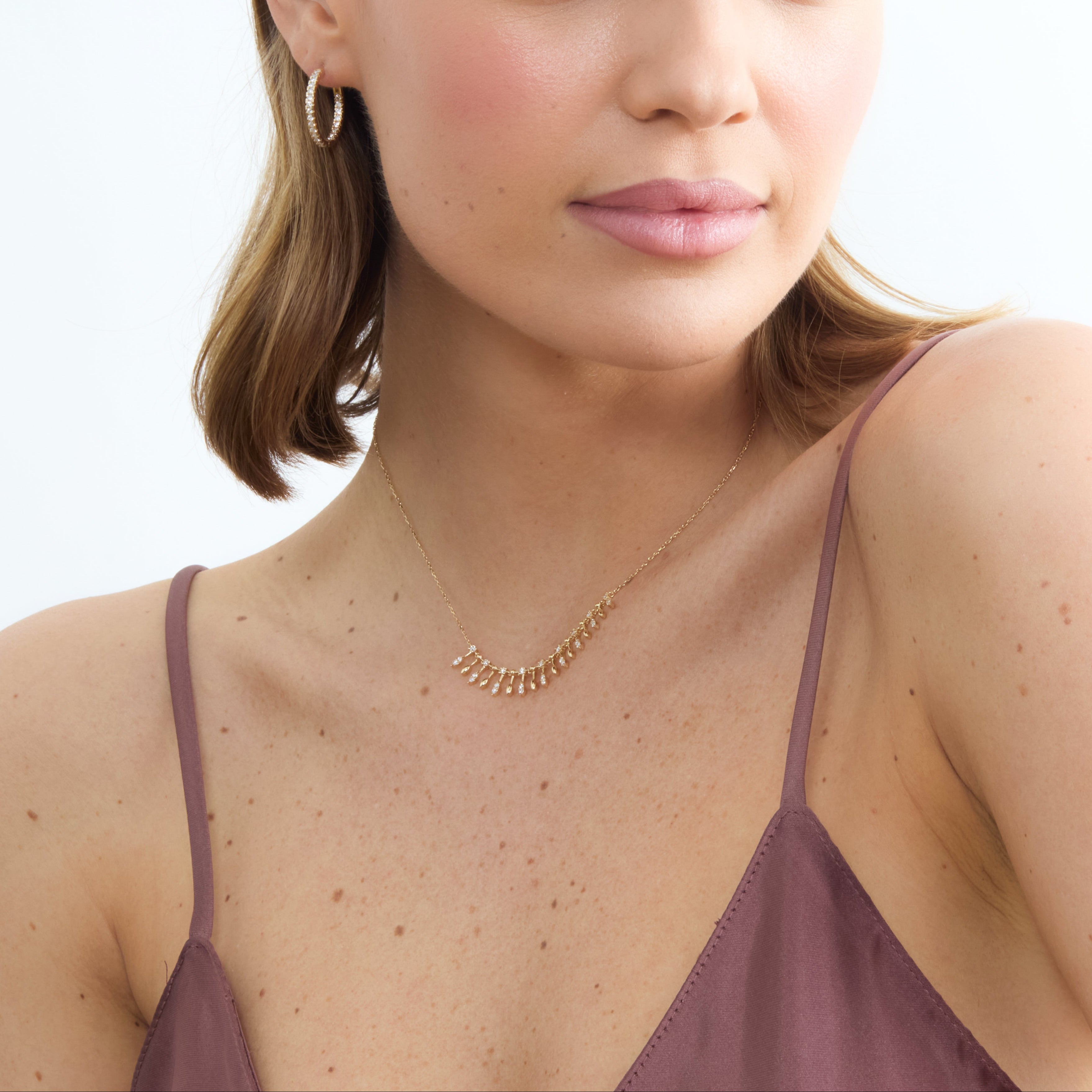 Threaded Fringe Necklace