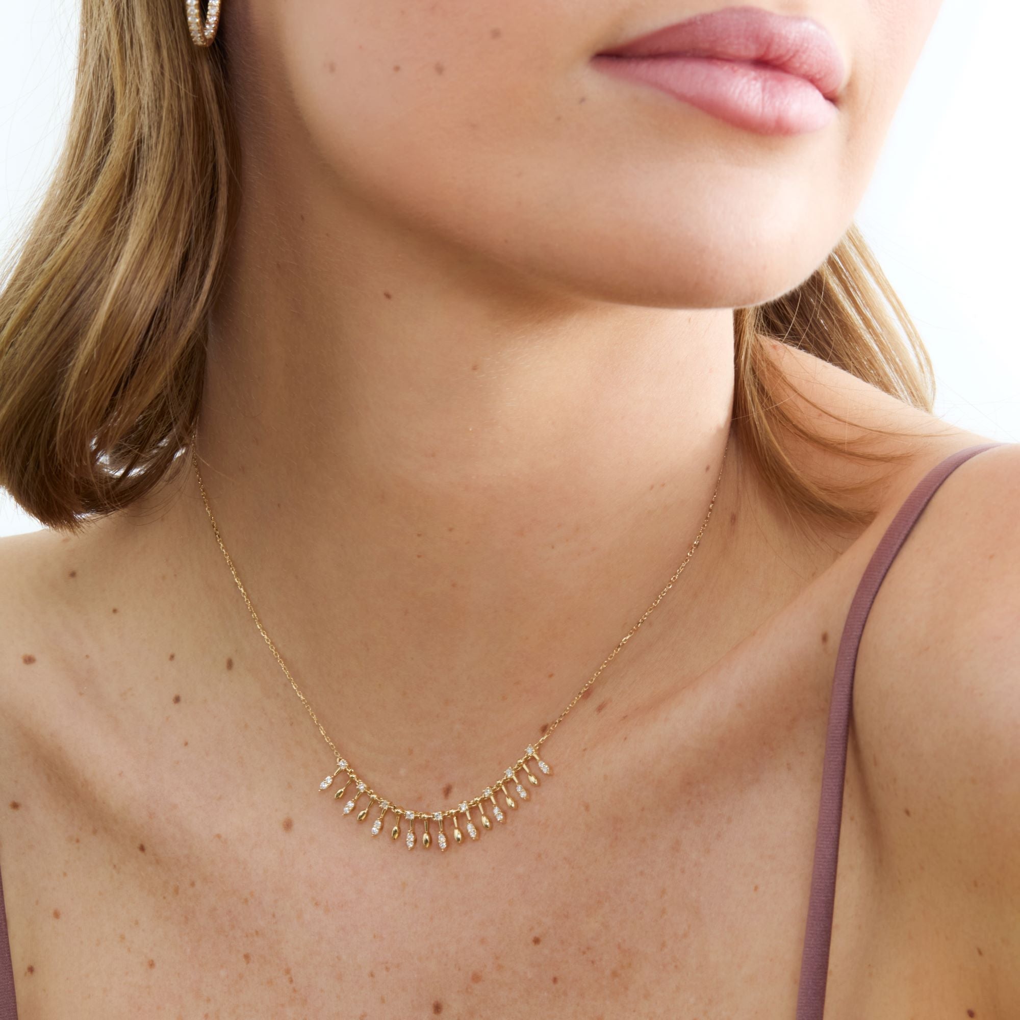 Threaded Fringe Necklace