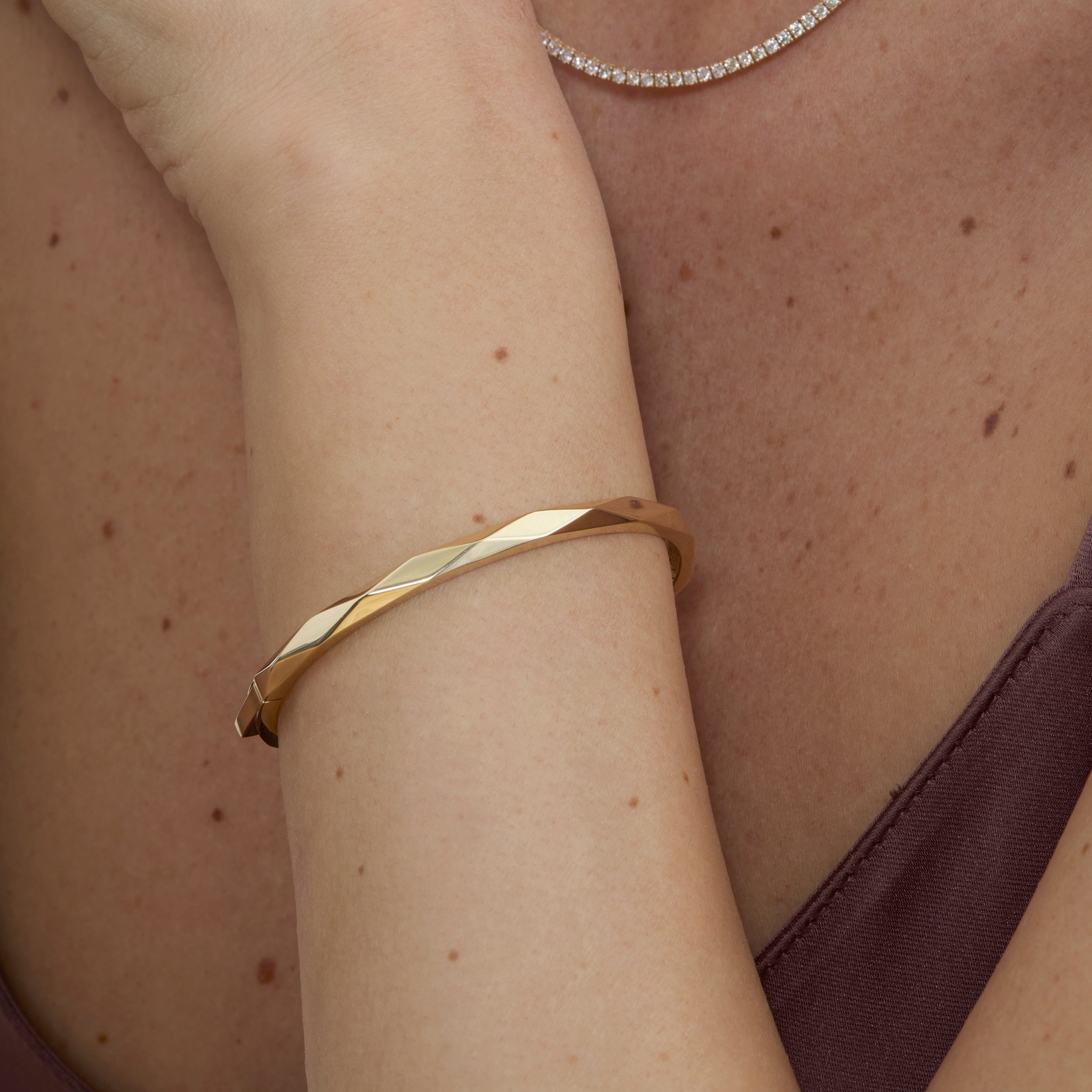 Dark Glamour Bangle Bracelet