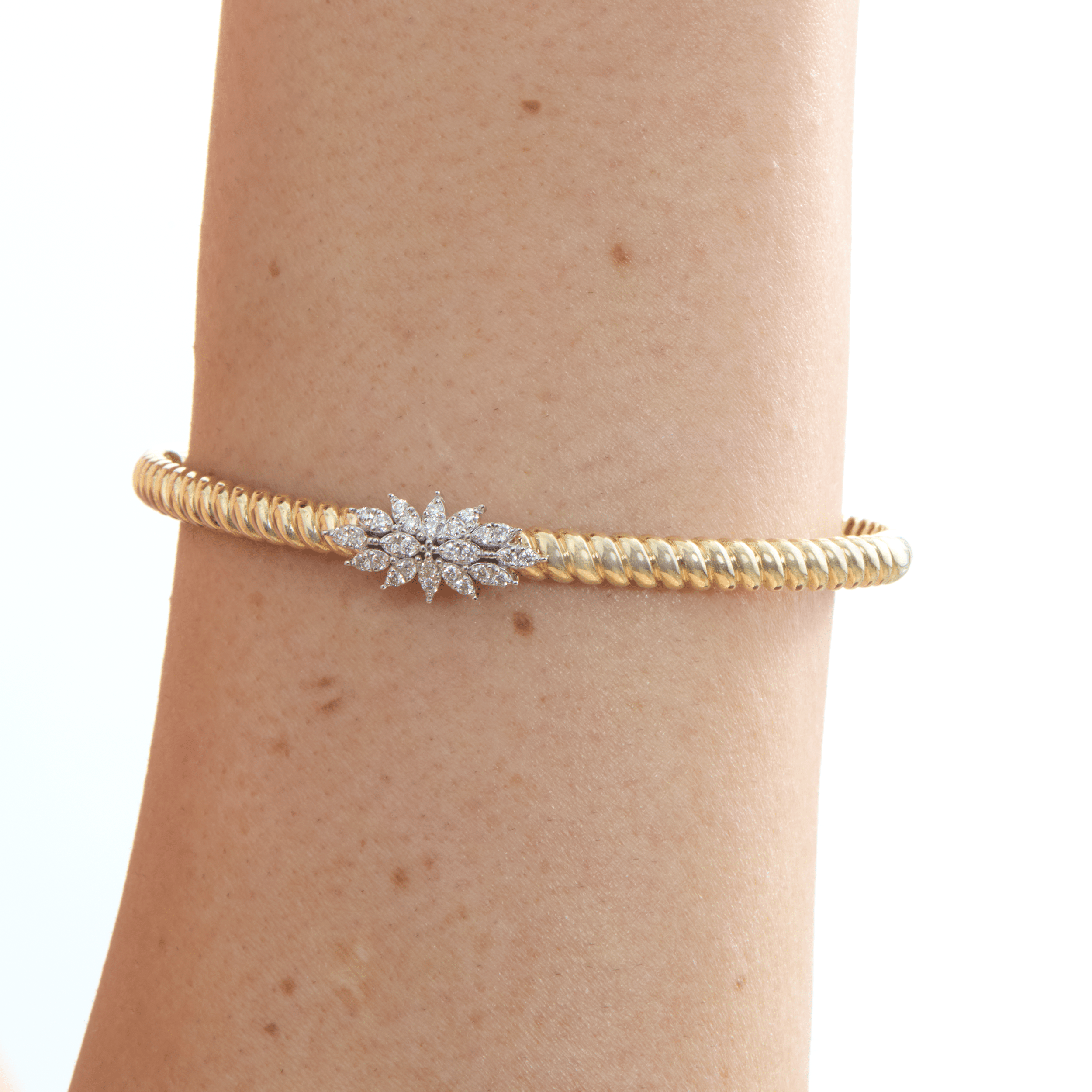 Gleaming Spiral Bracelet