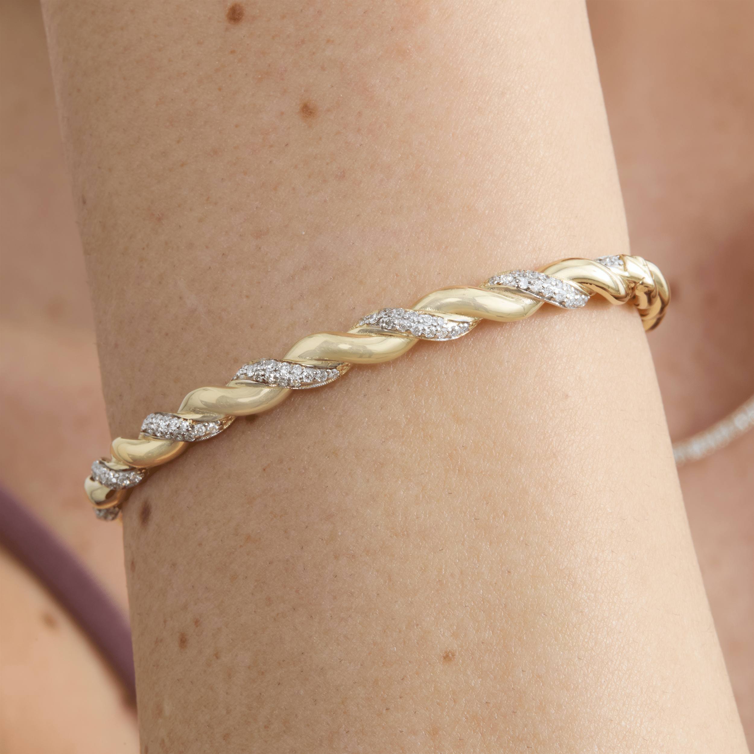 Rope Twist Eternity Bracelet