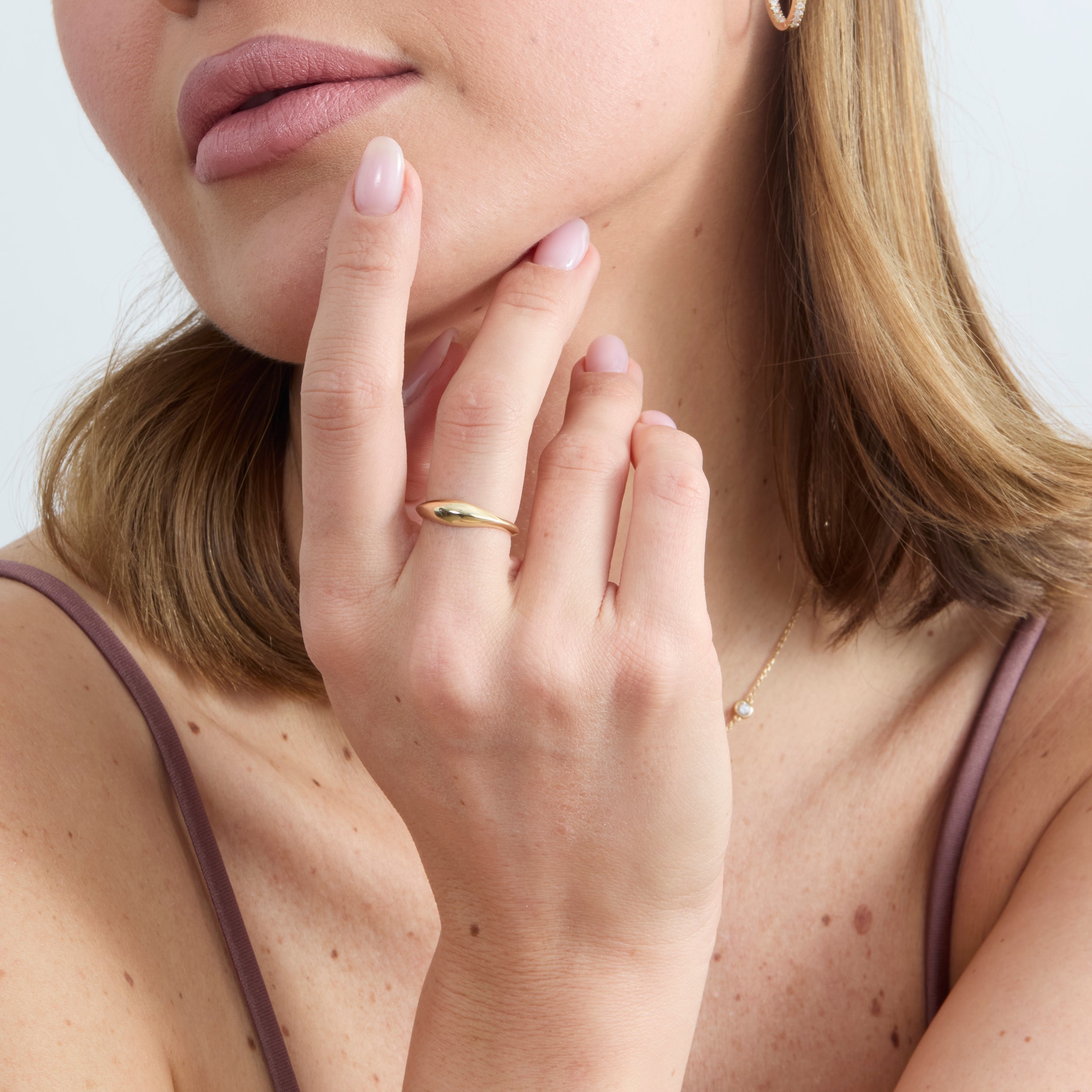 Lustrous Dome Ring