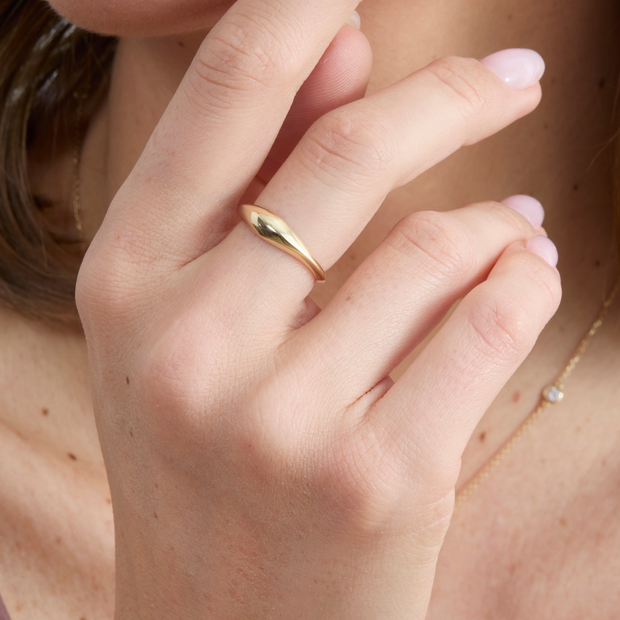 Lustrous Dome Ring