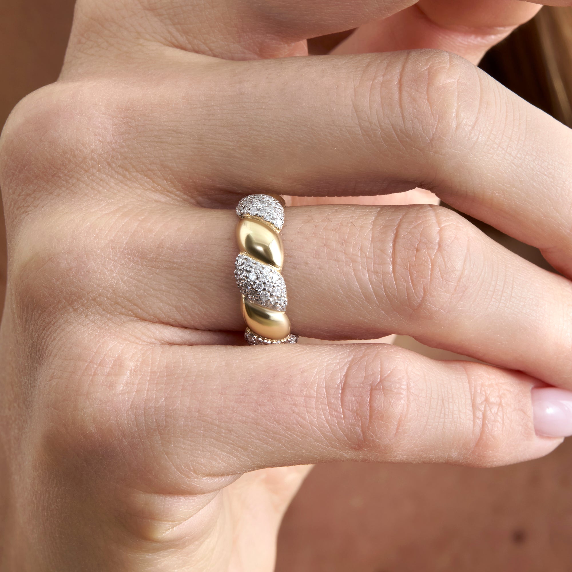Aurora Croissant Eternity Ring