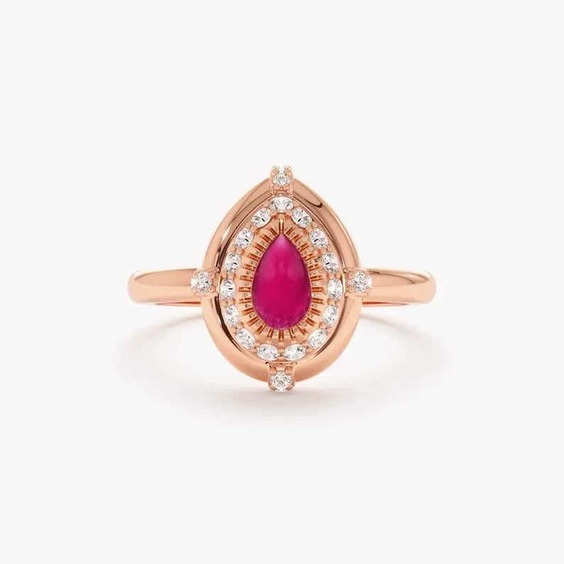 Petal Pink Statement Ring