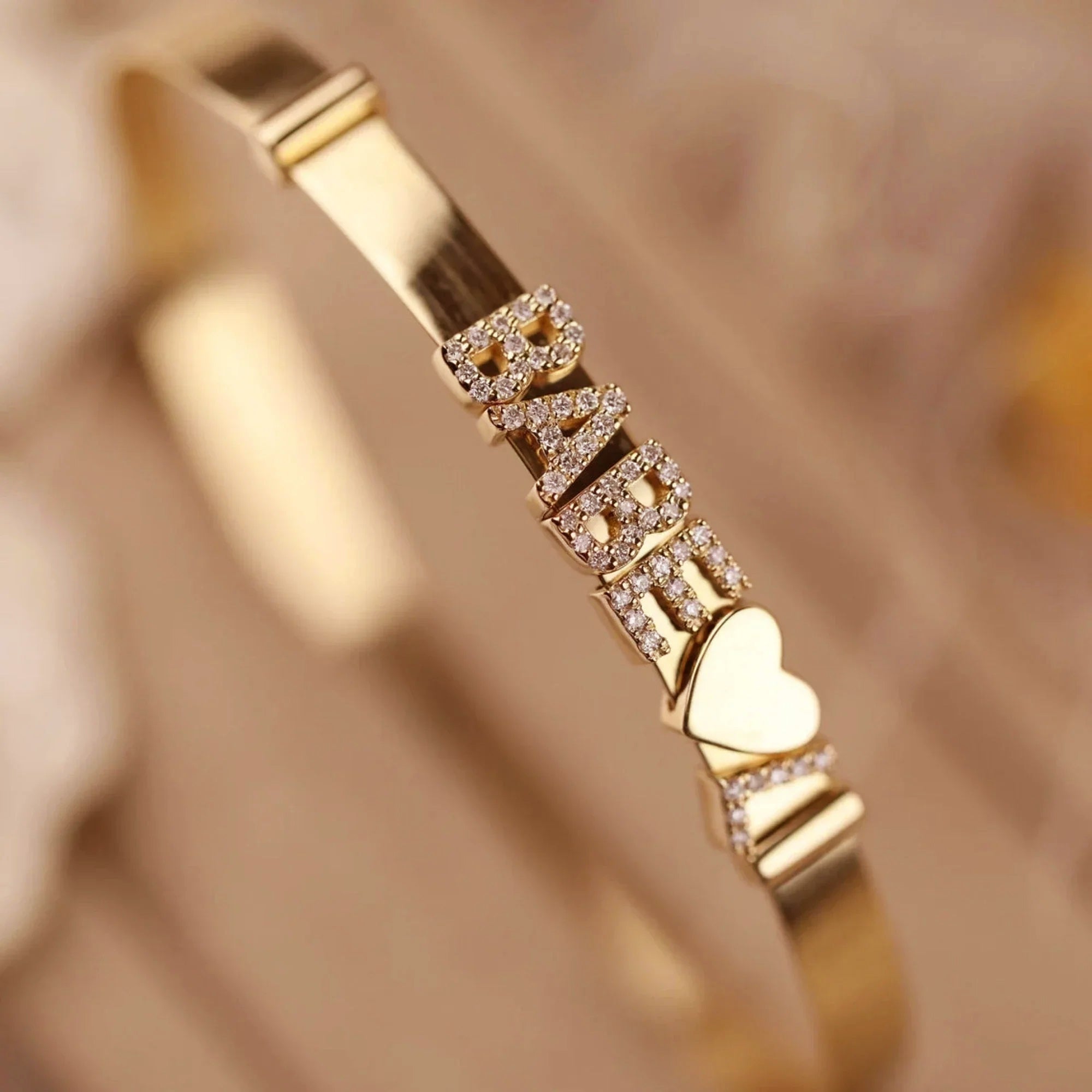 Sliding Accent Bangle Bracelet
